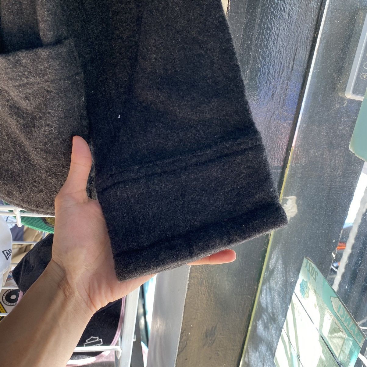 CABANE de ZUCCa × Issey Miyake × Japanese Brand Issey Miyake Cabane De ZUCCA Issey Wool Pea Coat Womens Size S / US 4 / IT 40 - 7 Thumbnail