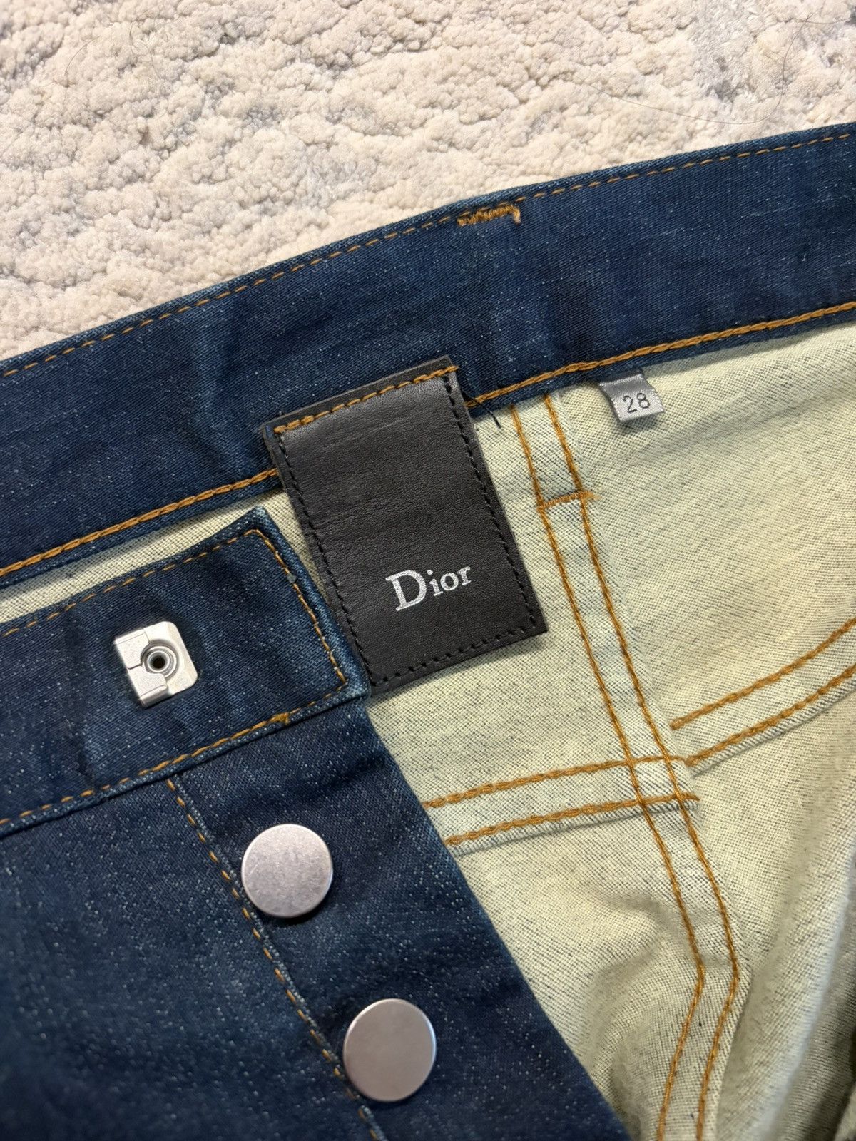 Dior AW09 Zipper Hem Denim by Kris Van Assche Size US 29 - 2 Thumbnail