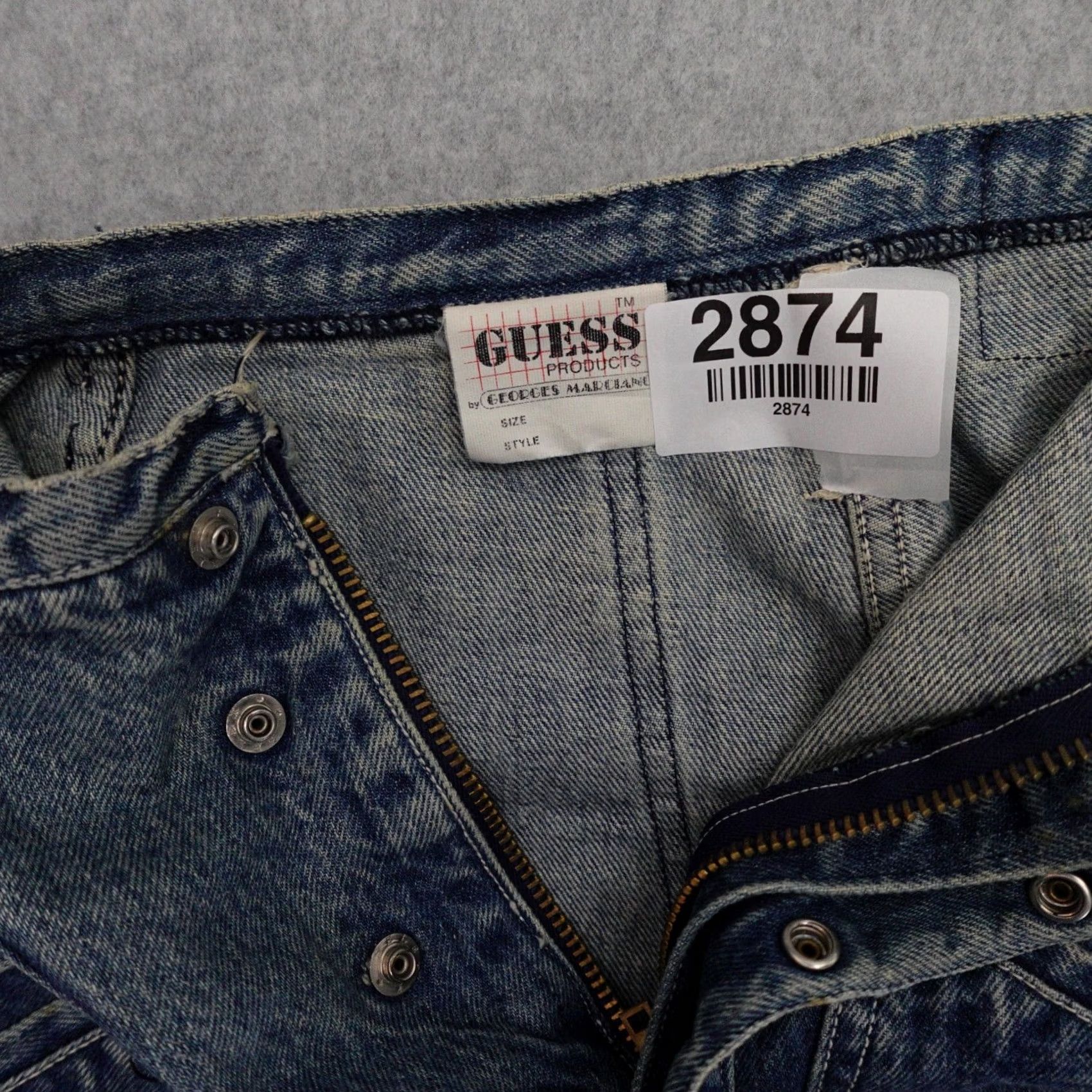Guess VINTAGE GUESS Womens Jeans Snap-pocket High Waist Mom Blue 24 Pockets MEASUREMENTS ARE PROVIDED IN PICTURES Mens Girls Girls Size 42" / US 20 - 3 Thumbnail