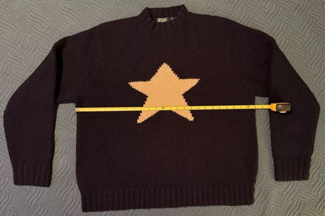 Polo Ralph Lauren Vintage Polo Ralph Lauren Big Star Hand Knit Wool Sweater Size US XXL / EU 58 / 5 - 10 Thumbnail