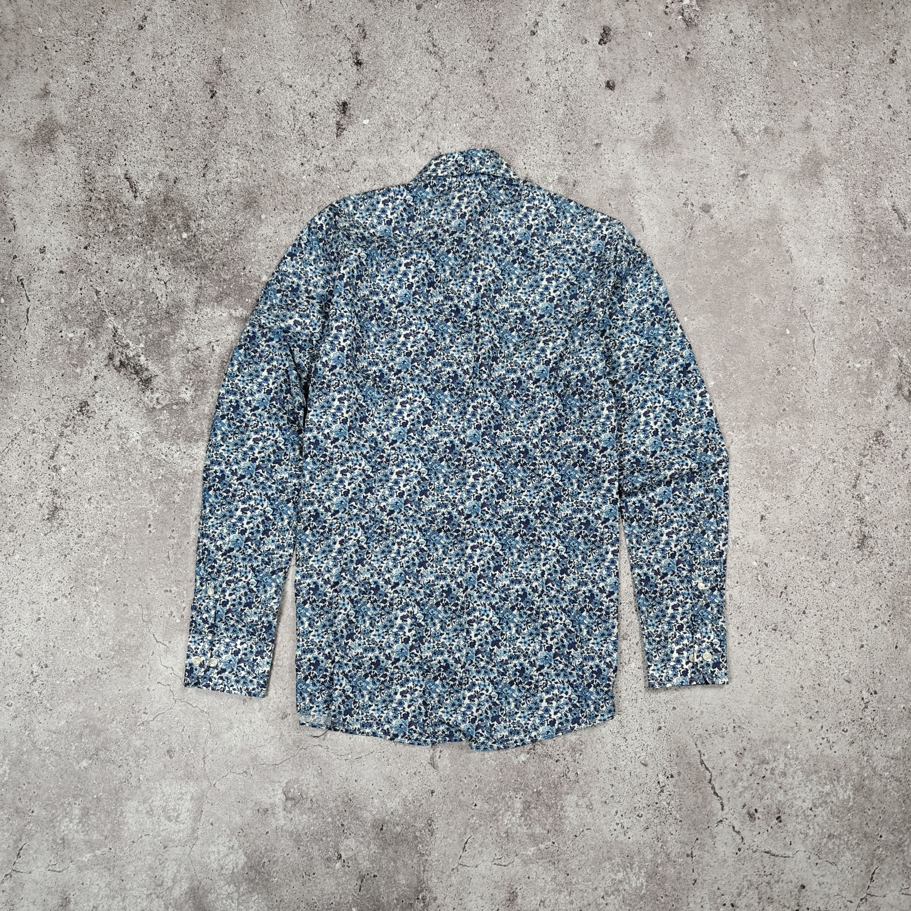 Eton ETON Poplin Floral Shirt Contemporary size 38/15 Size US M / EU 48-50 / 2 - 6 Thumbnail