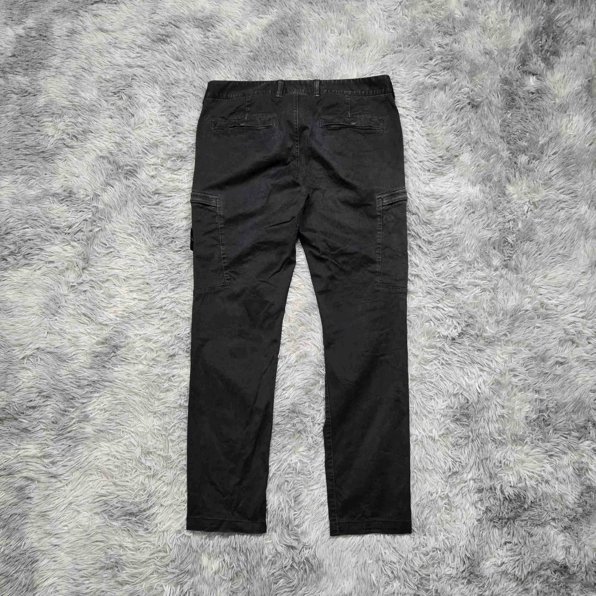 Stone Island stone island washed dark gray cargo pants Size US 34 / EU 50 - 2 Thumbnail