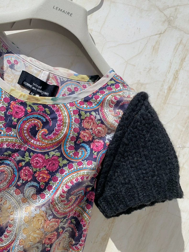 Comme des Garcons Comme Des Garcons Silk blend patchwork printed short-sleev Size M / US 6-8 / IT 42-44 - 2 Thumbnail