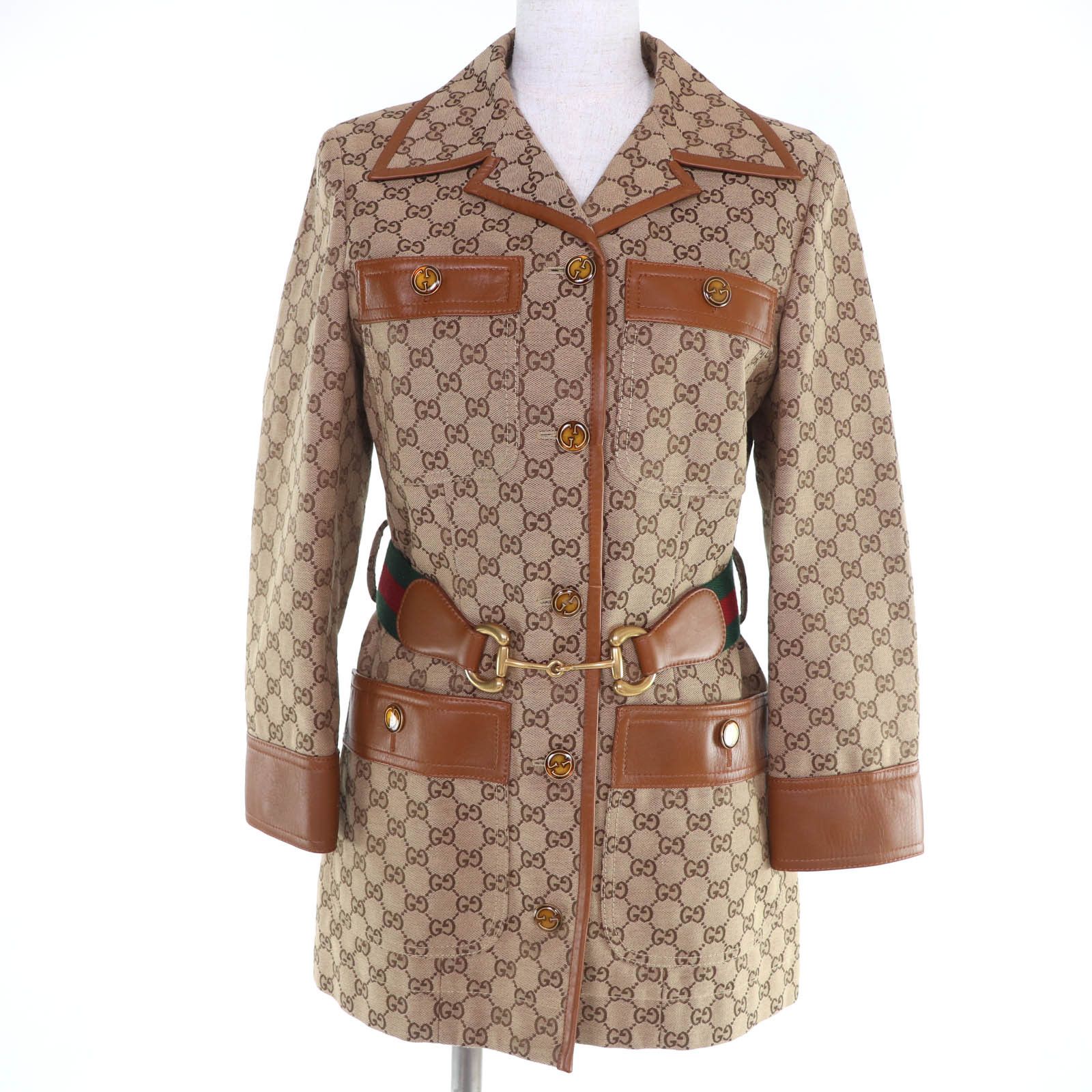 Gucci Gucci Gucci GG Canvas Cotton Polyester Jacket Textile Outerwear 682302 DUTY FREE for USA Size ONE SIZE - 1 Thumbnail