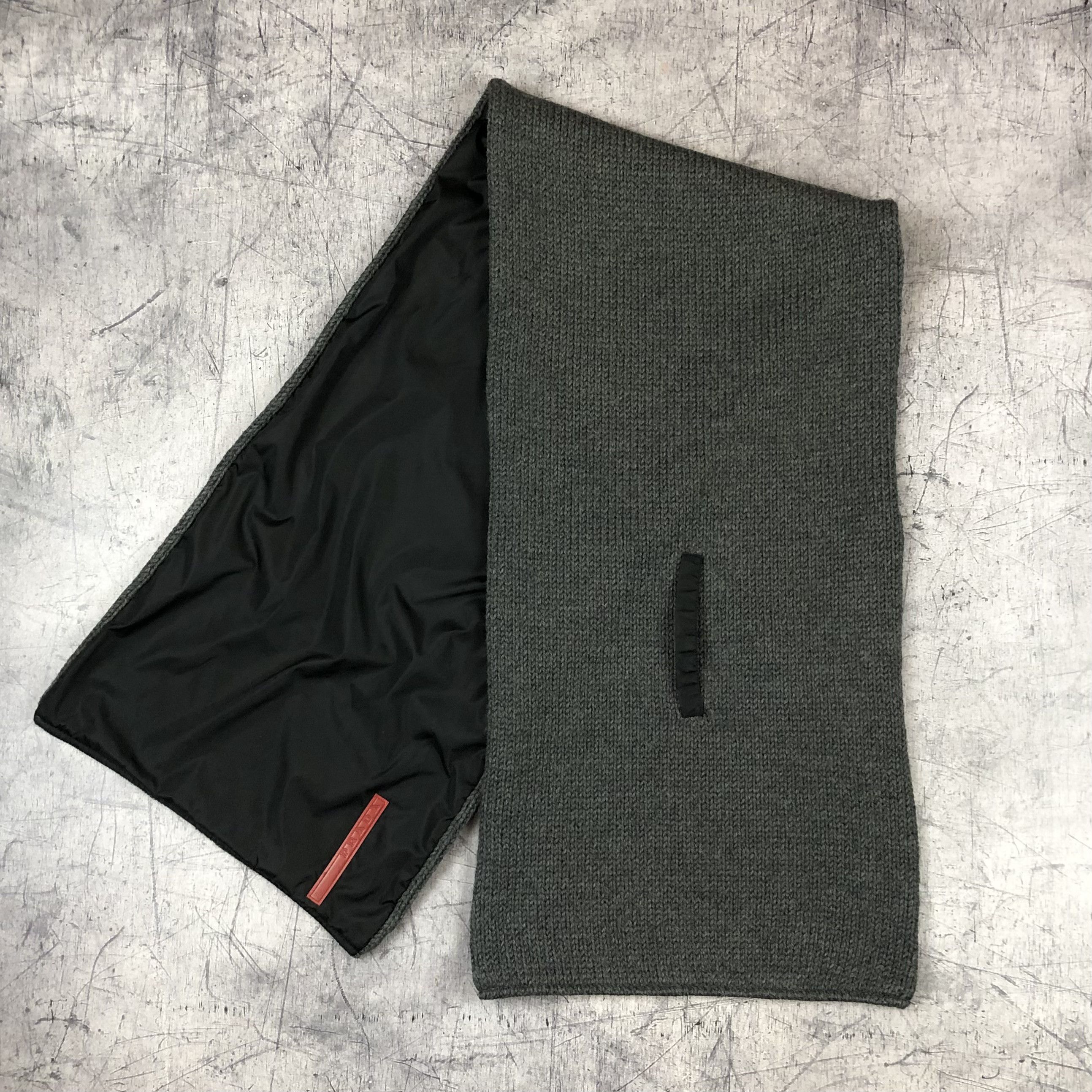 Prada Vintage Prada Wool Nylon Scarf Red Tab Size ONE SIZE - 2 Thumbnail