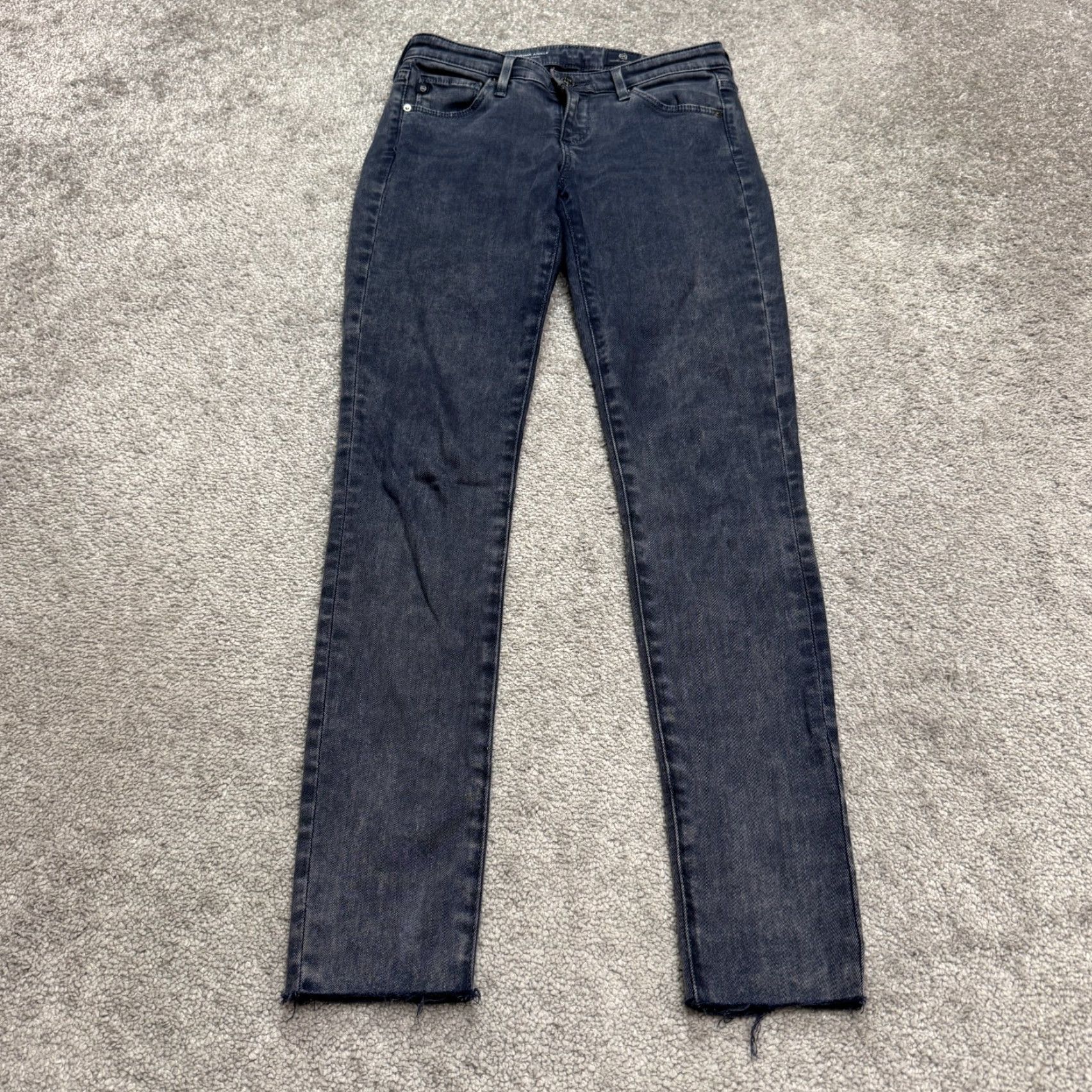 Denime AG Adriano Goldschmied Skinny Jeans Womens 25 Blue Denim Stretch City Streetwear Size 42" / US 20 - 2 Thumbnail