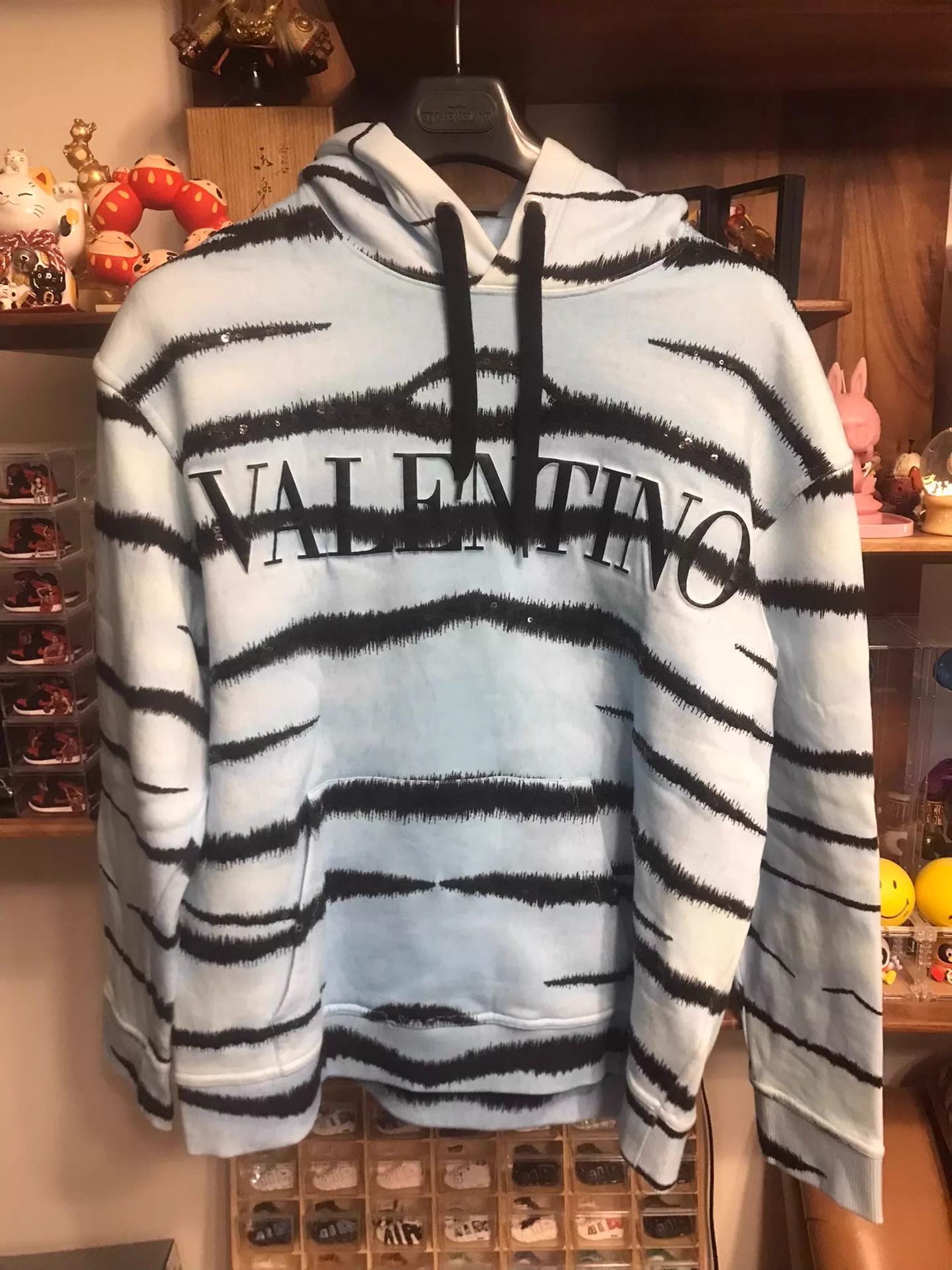 Valentino Valentino Runway Tiger Stripe Beaded 3D Gradient Washed S Size US S / EU 44-46 / 1 - 1 Thumbnail