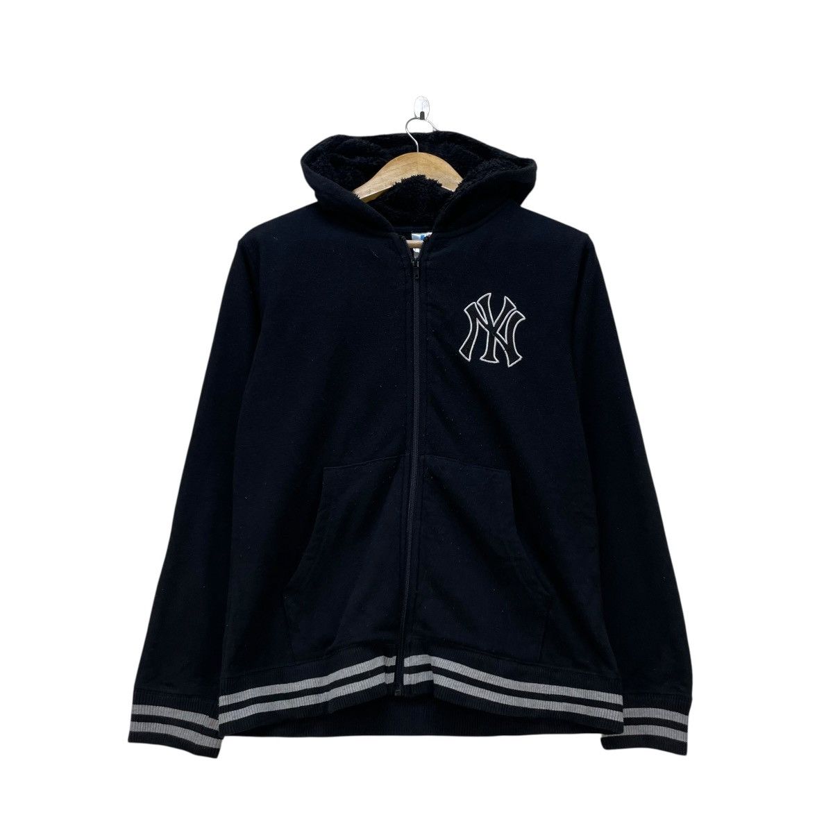 MLB 💥 vintage New York Yankees Major League Baseball Zip Up Size US M / EU 48-50 / 2 - 1 Thumbnail
