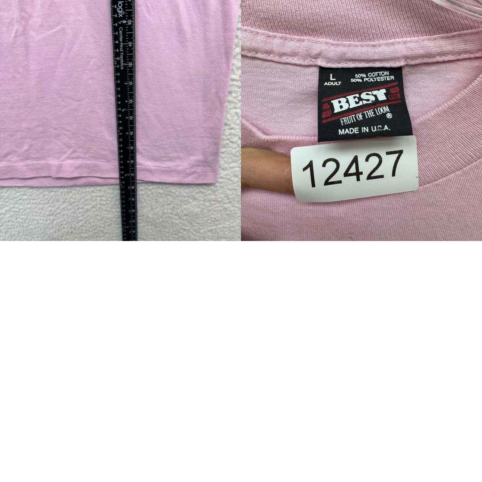 Fruit Of The Loom VINTAGE 90s Oshkosh Pink Graphic T-Shirt Large Unisex Cotton Shirt Size US L / EU 52-54 / 3 - 8 Thumbnail