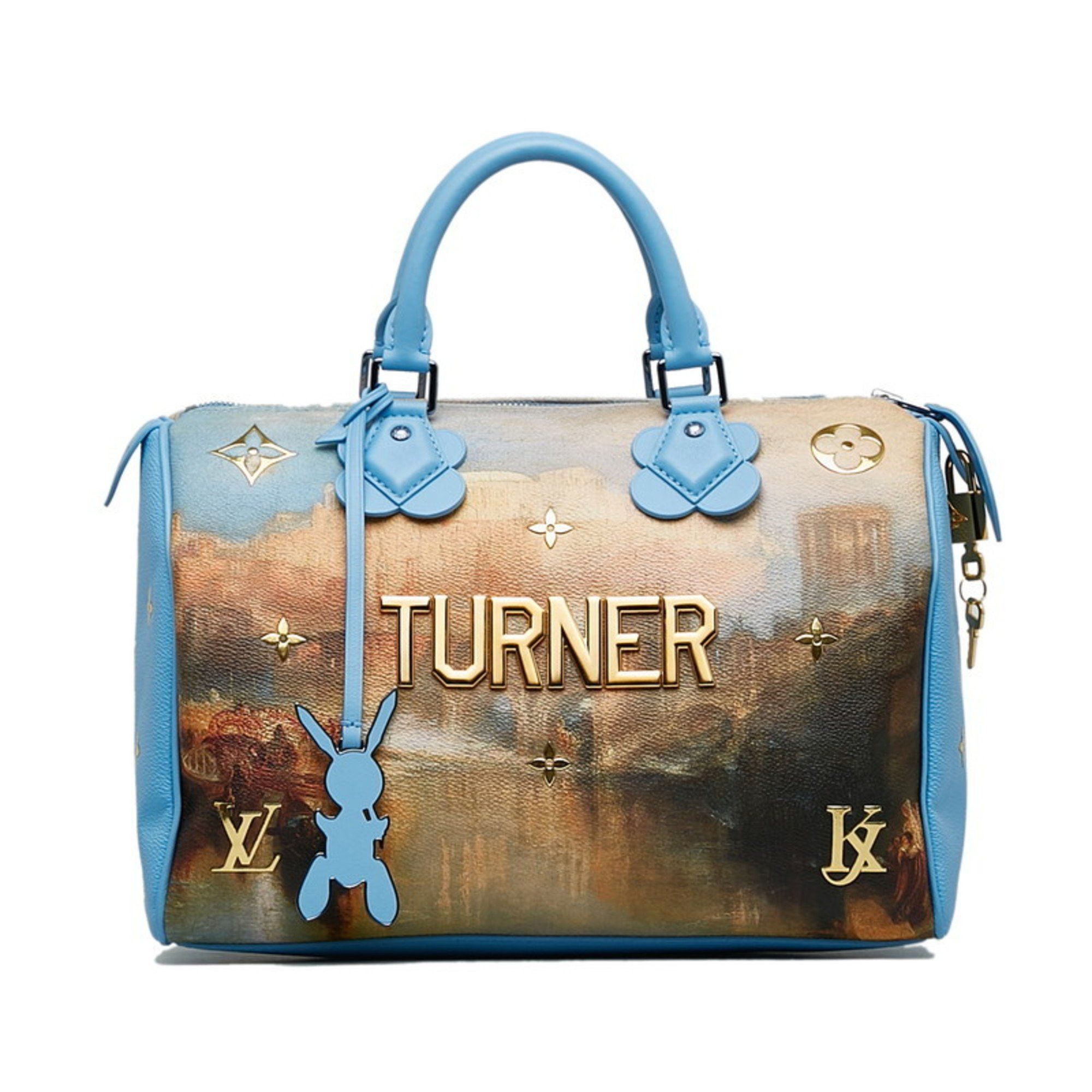Louis Vuitton Masters Collection TURNER Speedy 30 Handbag M43306 Blue Multicolor PVC Leather Women's LOUIS VUITTON