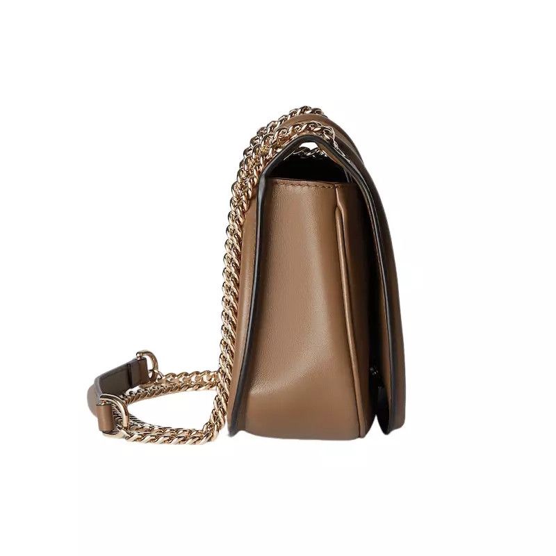 Gucci GUCCI Blondie Medium Light Brown Suede Shoulder Bag Size ONE SIZE - 4 Thumbnail