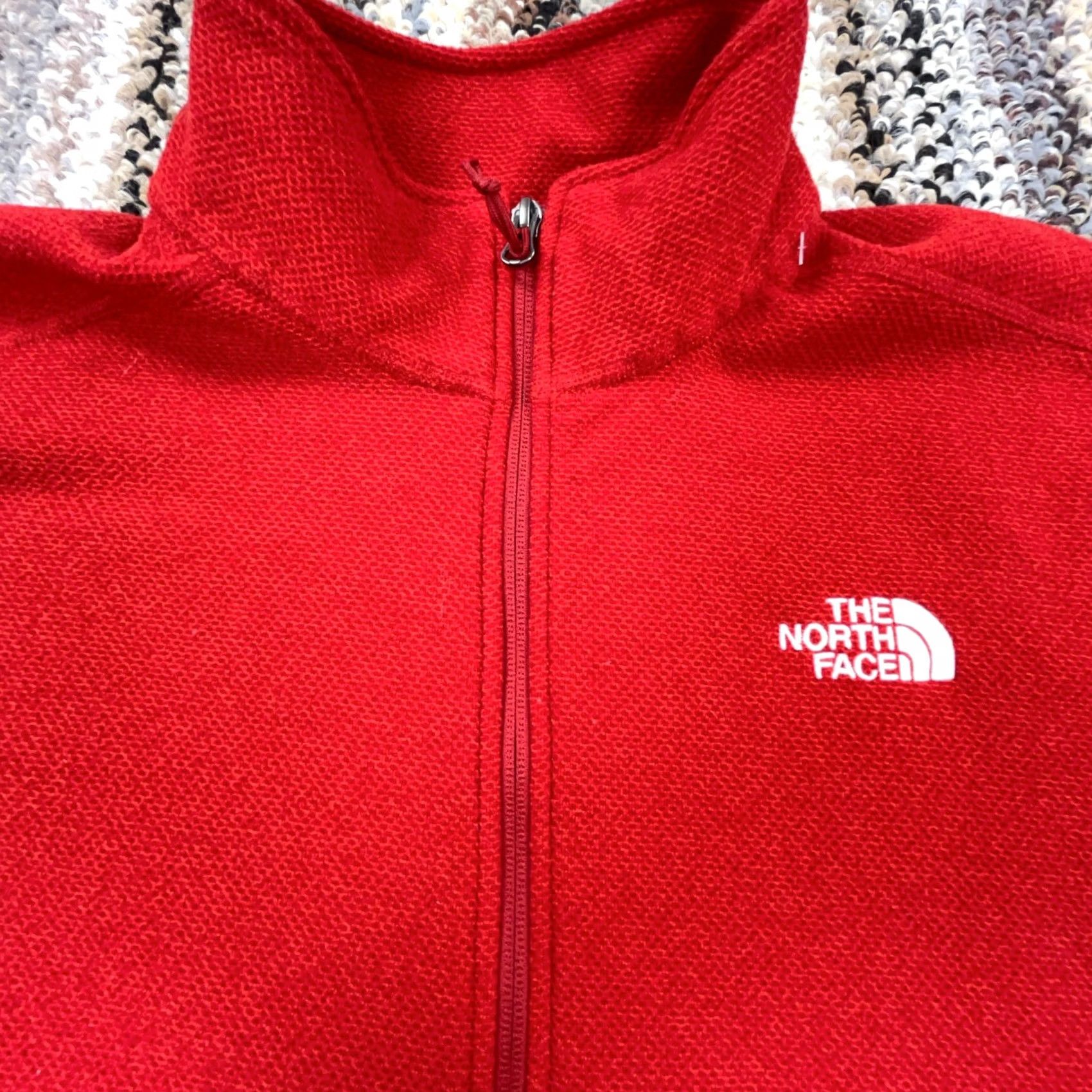 The North Face The North Face Sweater Men Medium Red Pullover Fleece Jacket Waffle Knit Hal Zip Size US M / EU 48-50 / 2 - 2 Thumbnail