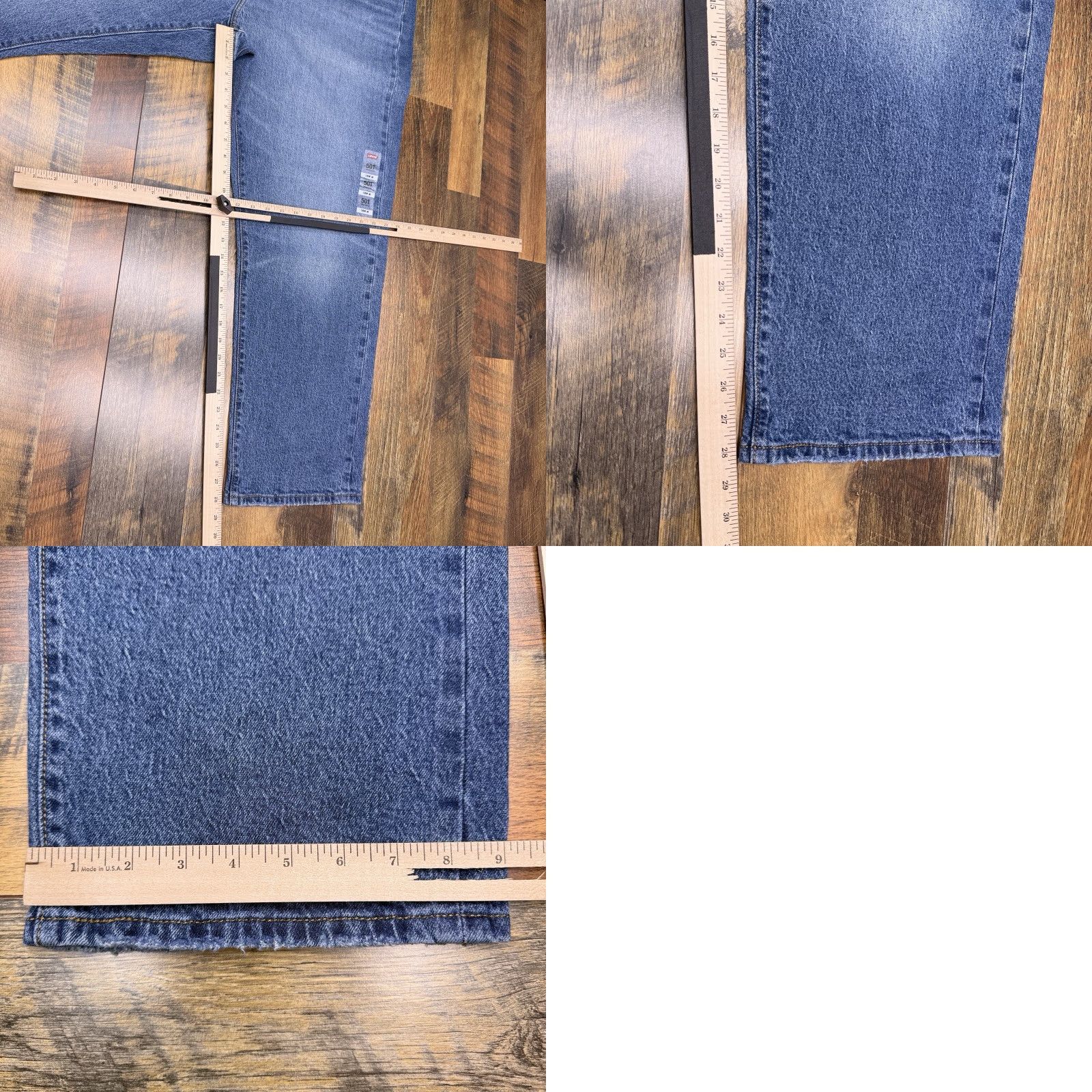 Levi's Levi's 501 Original Straight Jeans Womens 18W Plus High Rise Stretch Blue Denim NWT 5-Pocket Classic 90s Style Size 40" / US 18 - 10 Thumbnail