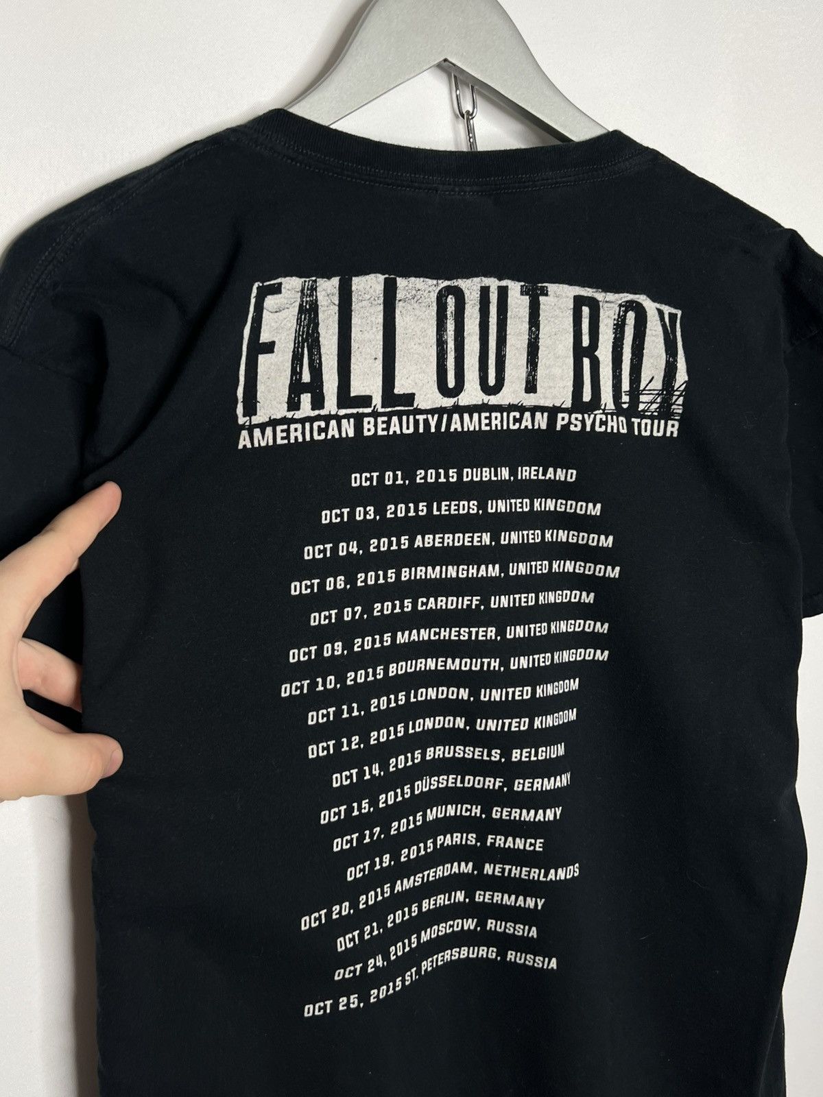 Band Tees Vintage Fall Out Boy World Tour Tee 2015 Hype Size US L / EU 52-54 / 3 - 5 Thumbnail