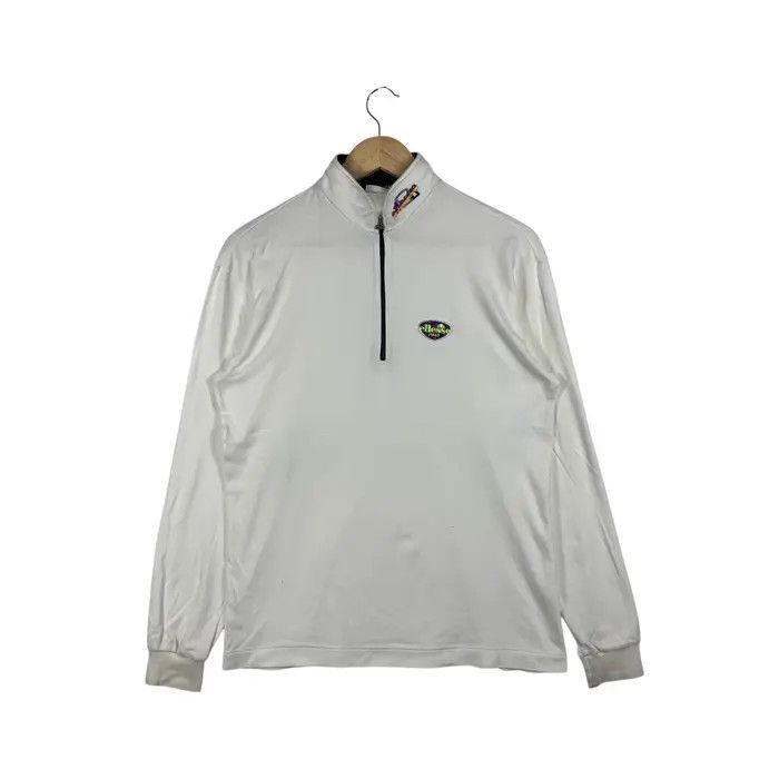 Vintage ELLESSE ITALY x GOLDWIN Half Zipper Tee Shirt