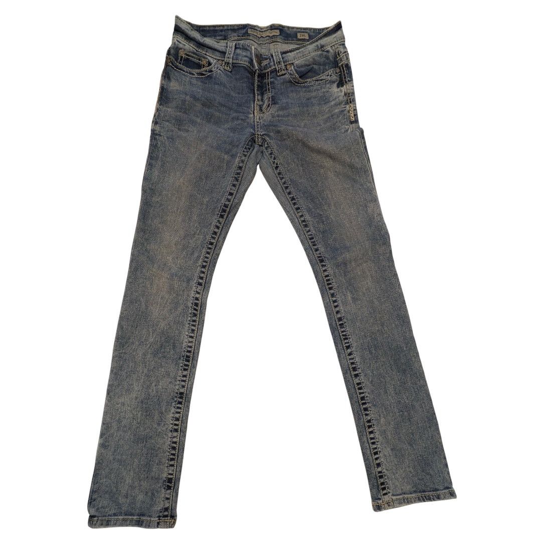 BKE BKE Denim Jeans Distressed Payton Straight Leg Women 26/33.5 Size 26" / US 2 / IT 38 - 2 Thumbnail