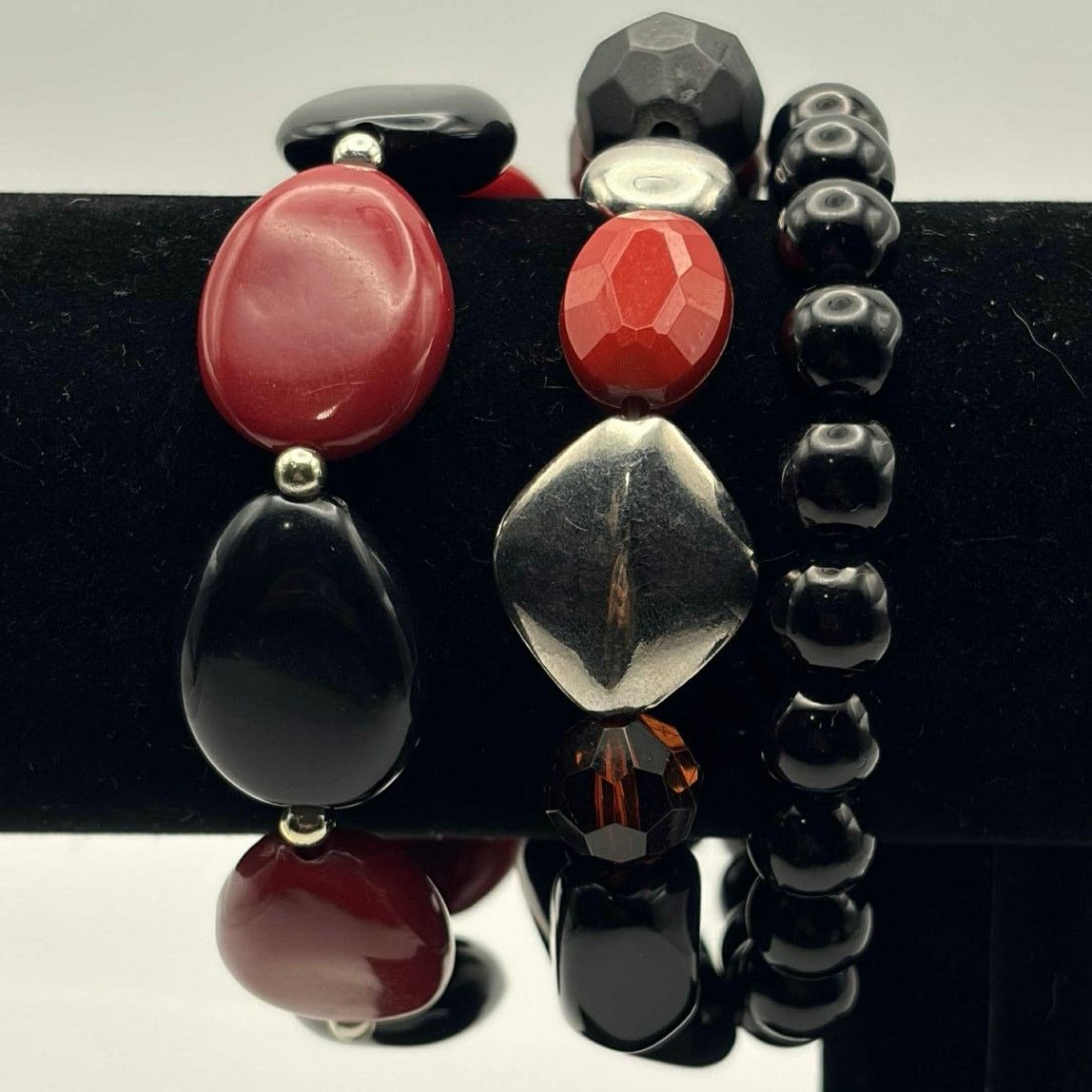 Other Red & Black Beaded Bracelet Bundle Size ONE SIZE - 2 Thumbnail