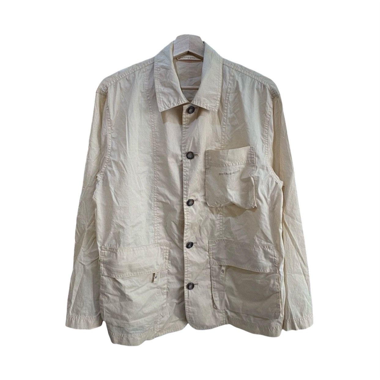 Hai Sporting Gear Vintage Hai Sporting Gear Issey Miyake Beige Worker Jacket Size US M / EU 48-50 / 2 - 1 Thumbnail