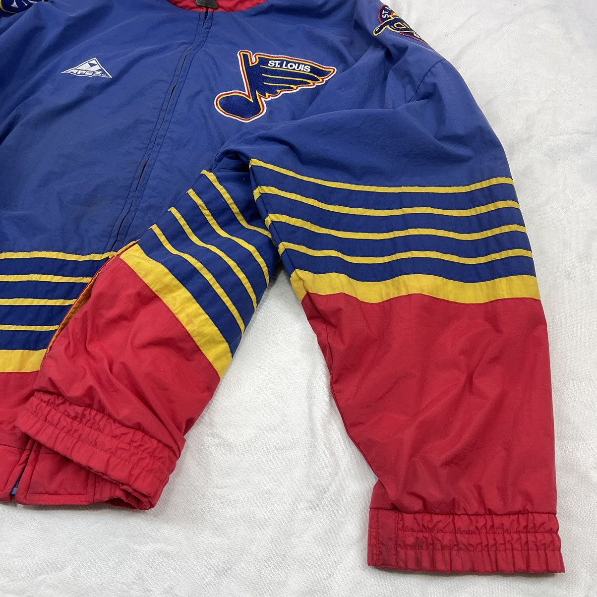 Apex 90s Vintage ST. LOUIS BLUE by APEX Bomber Jacket #1870/08 Size US XL / EU 56 / 4 - 10 Thumbnail