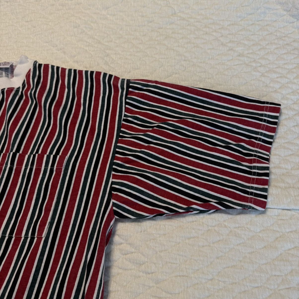 Other VTG 90s Bonjour Striped Men’s Short Sleeve Shirt Sz XL Size US XL / EU 56 / 4 - 9 Thumbnail