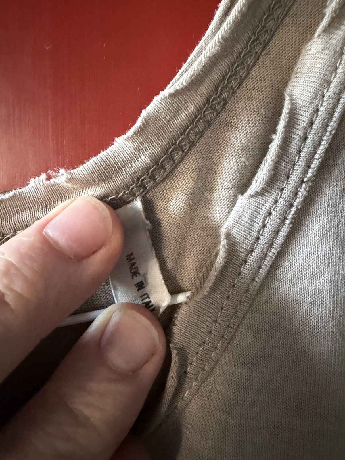 Helmut Lang Helmut Lang 1990s Archive Distressed Tank Top Beige Minimal Size US M / EU 48-50 / 2 - 6 Thumbnail