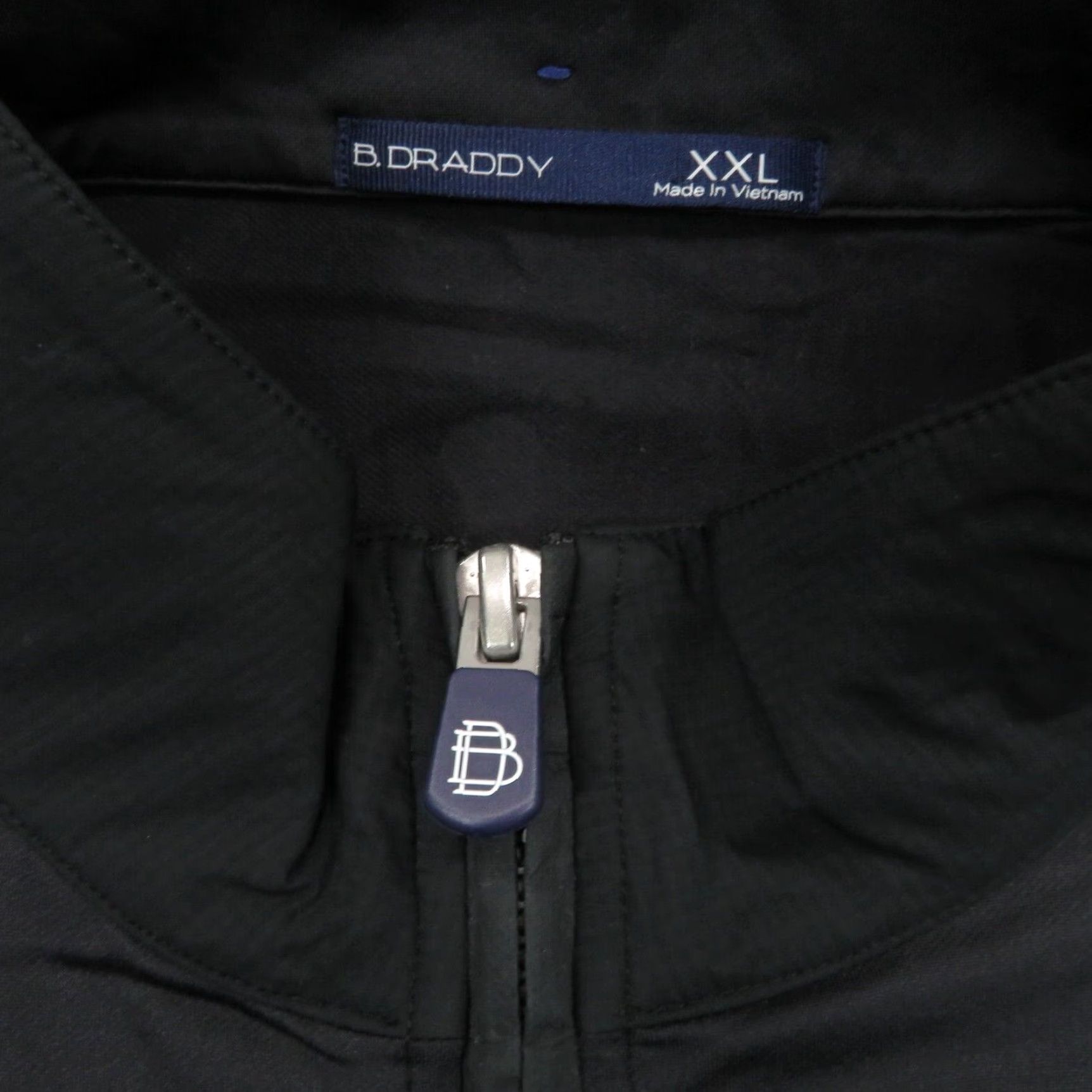 Vintage B Draddy Sweater Mens XXL Black 1/4 Zip Pullover Nylon Golf Stretch Size US XXL / EU 58 / 5 - 5 Thumbnail