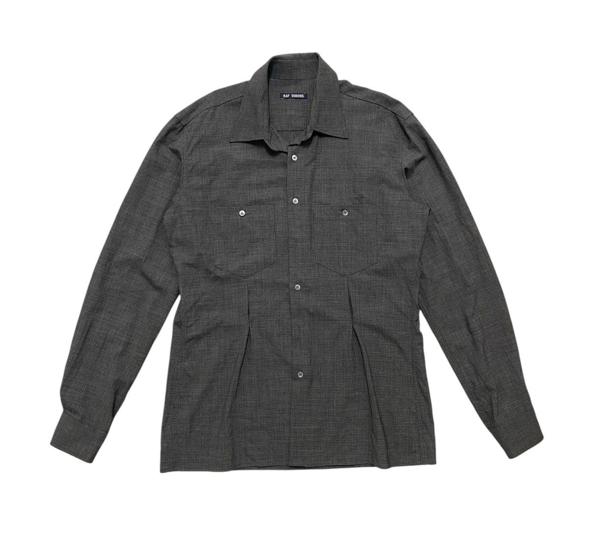 Raf Simons Vintage Raf Simons Button up Wool Shirt Size US M / EU 48-50 / 2 - 1 Thumbnail