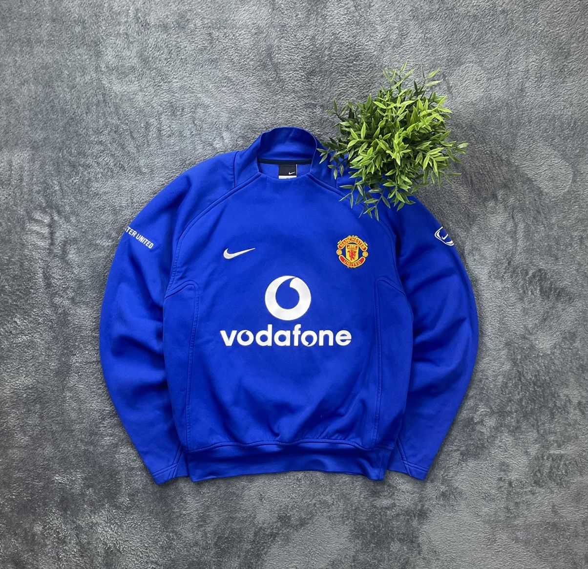 Pre-owned Manchester United X Nike Manchester United Vintage Sweatshirt In Navy