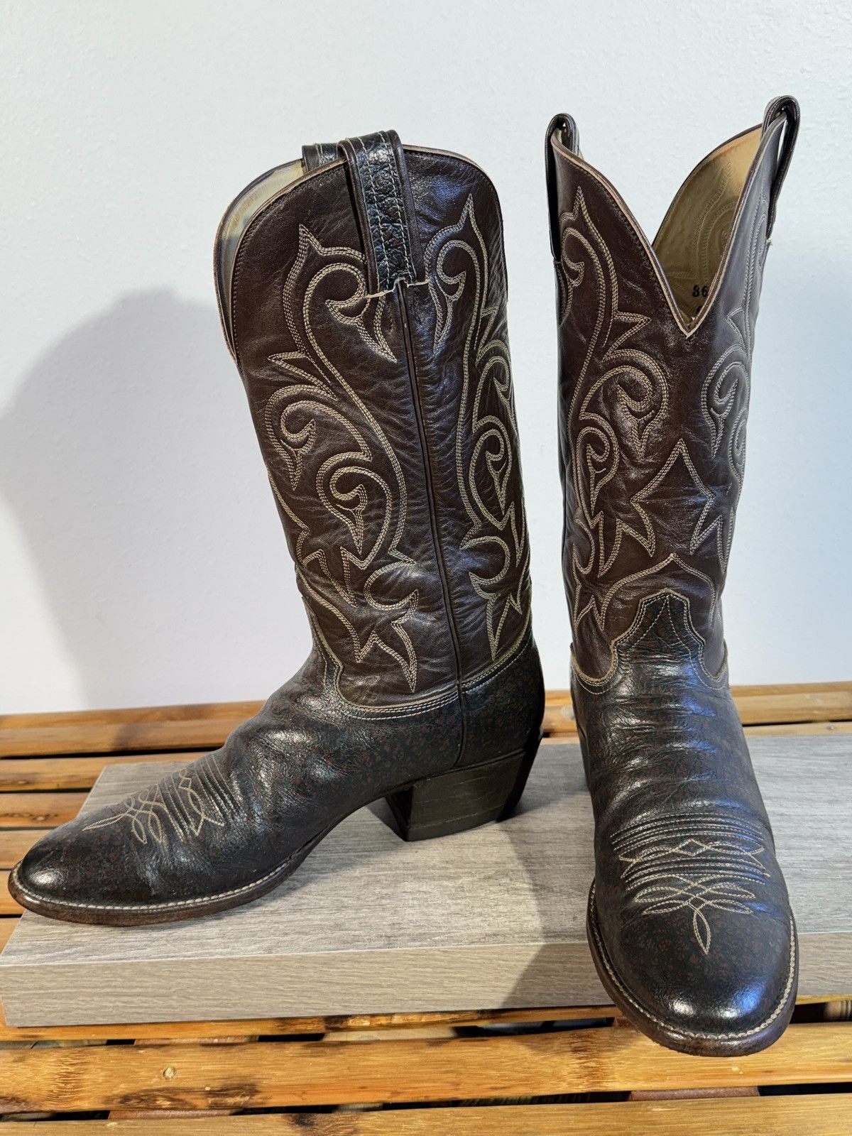 Other Men’s Hondo Exotic Cowboy Boots Size 11 A (Narrow) Caribou Size US 11 / EU 44 - 4 Thumbnail