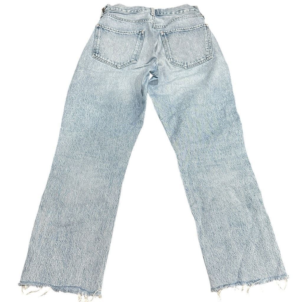 Agolde AGOLDE REVOLVE Riley High Rise Straight Crop Jeans Frayed He Size 28" / US 6 / IT 42 - 2 Thumbnail