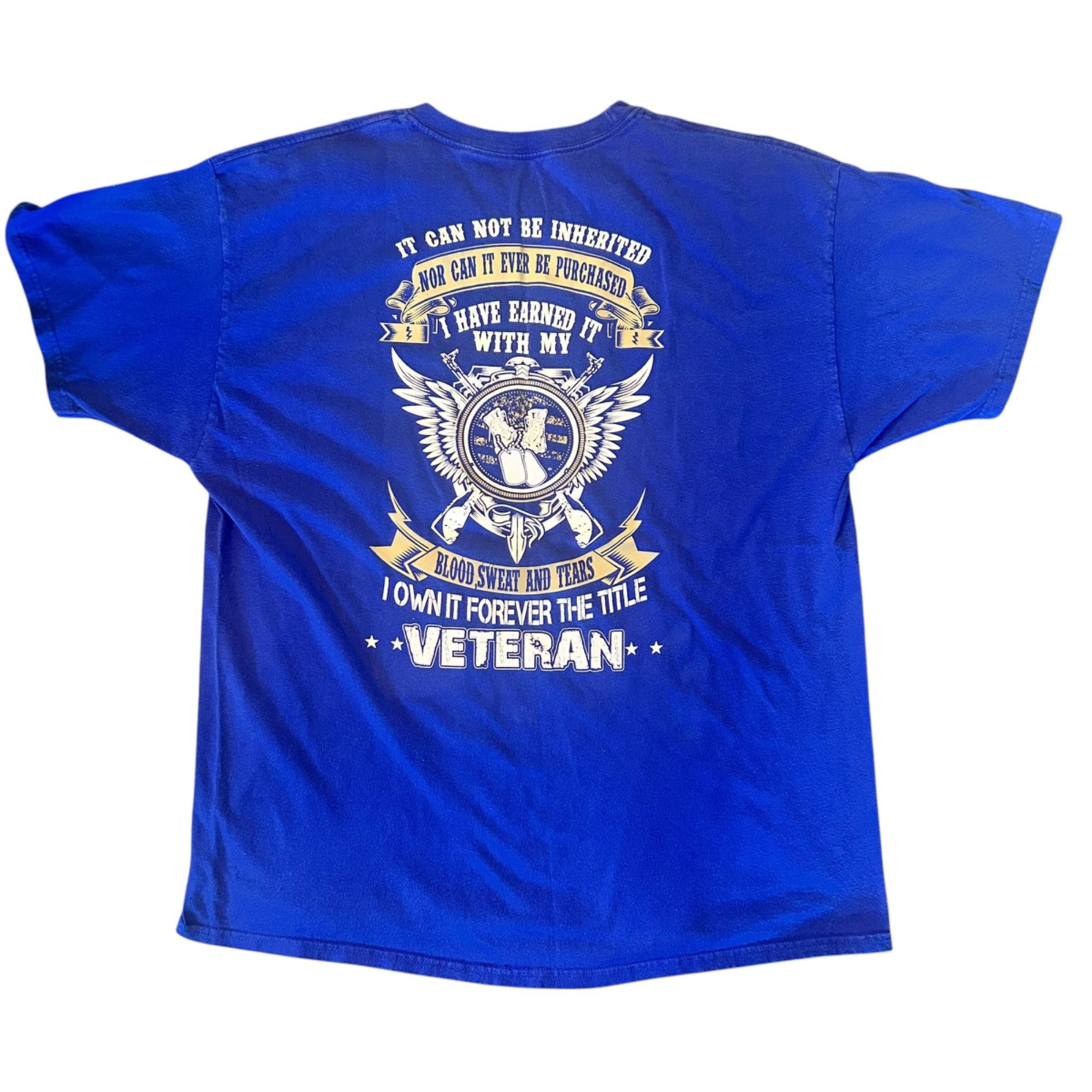 Hanes Hanes Veteran Soldier Support Skull Graphic Tee XL Size US XL / EU 56 / 4 - 6 Thumbnail