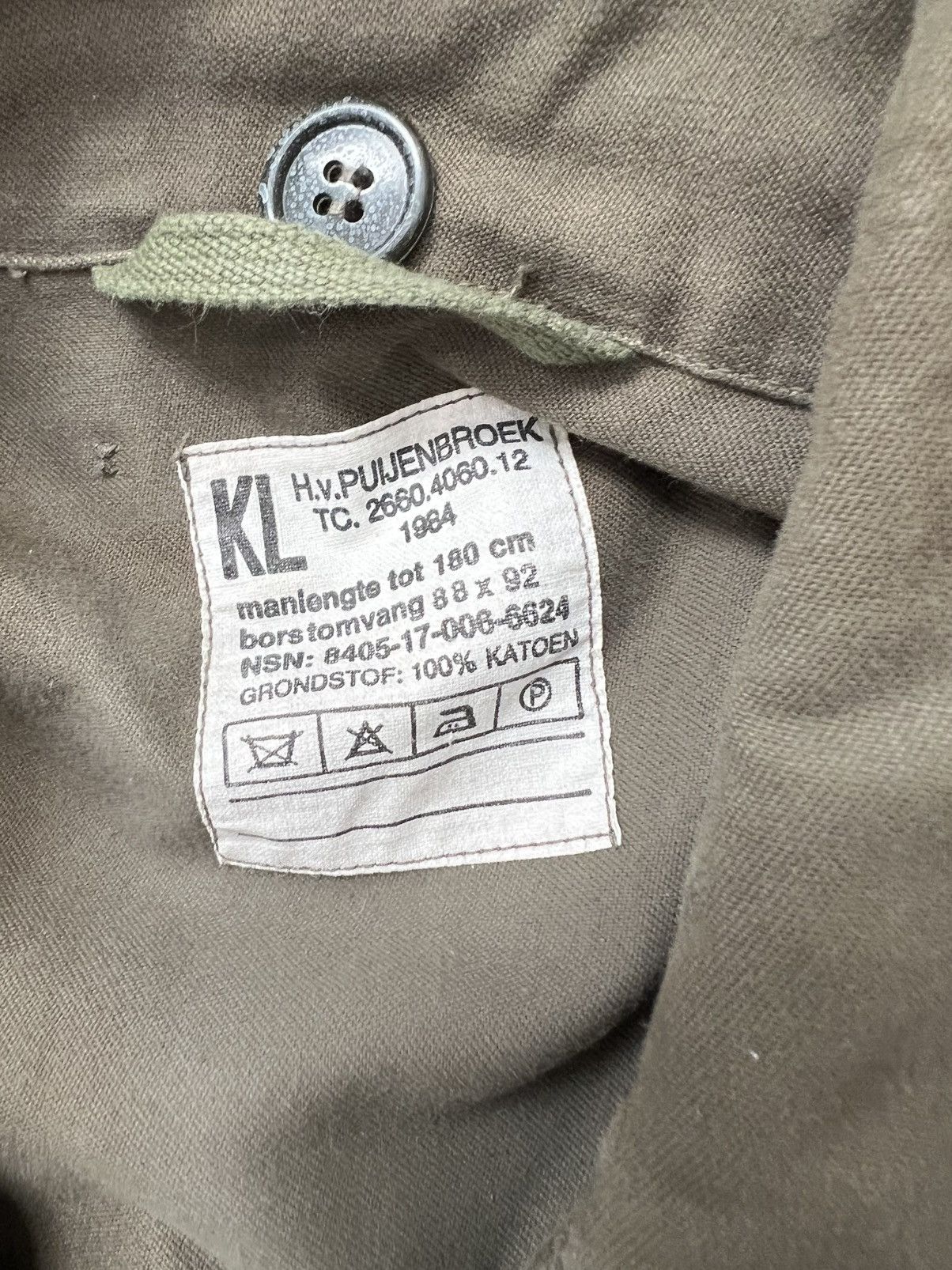 Vintage 1984 Dutch M65 Military surplus field jacket Size US M / EU 48-50 / 2 - 3 Thumbnail