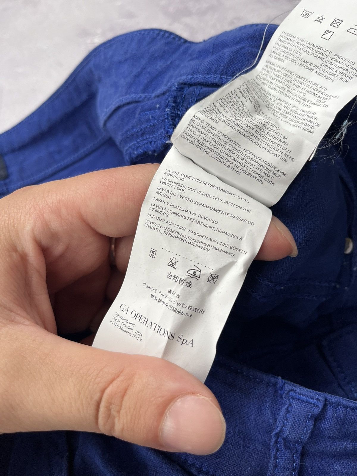 Giorgio Armani Armani Jeans Linen Lino-flex Pants Blue Size 32 Size 32" / US 10 / IT 46 - 12 Thumbnail