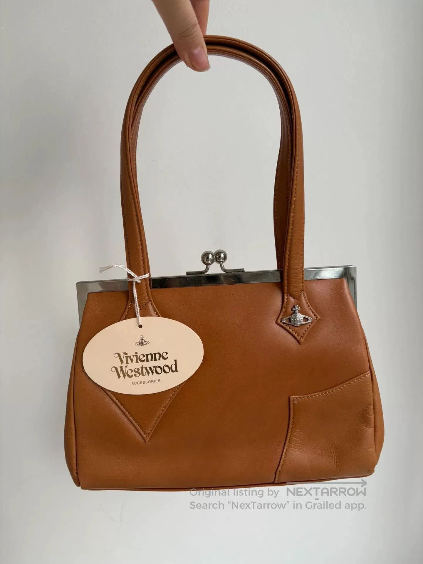 Vivienne Westwood Vivienne Westwood Brown Vintage Clasp Handbag. Size ONE SIZE - 1 Thumbnail