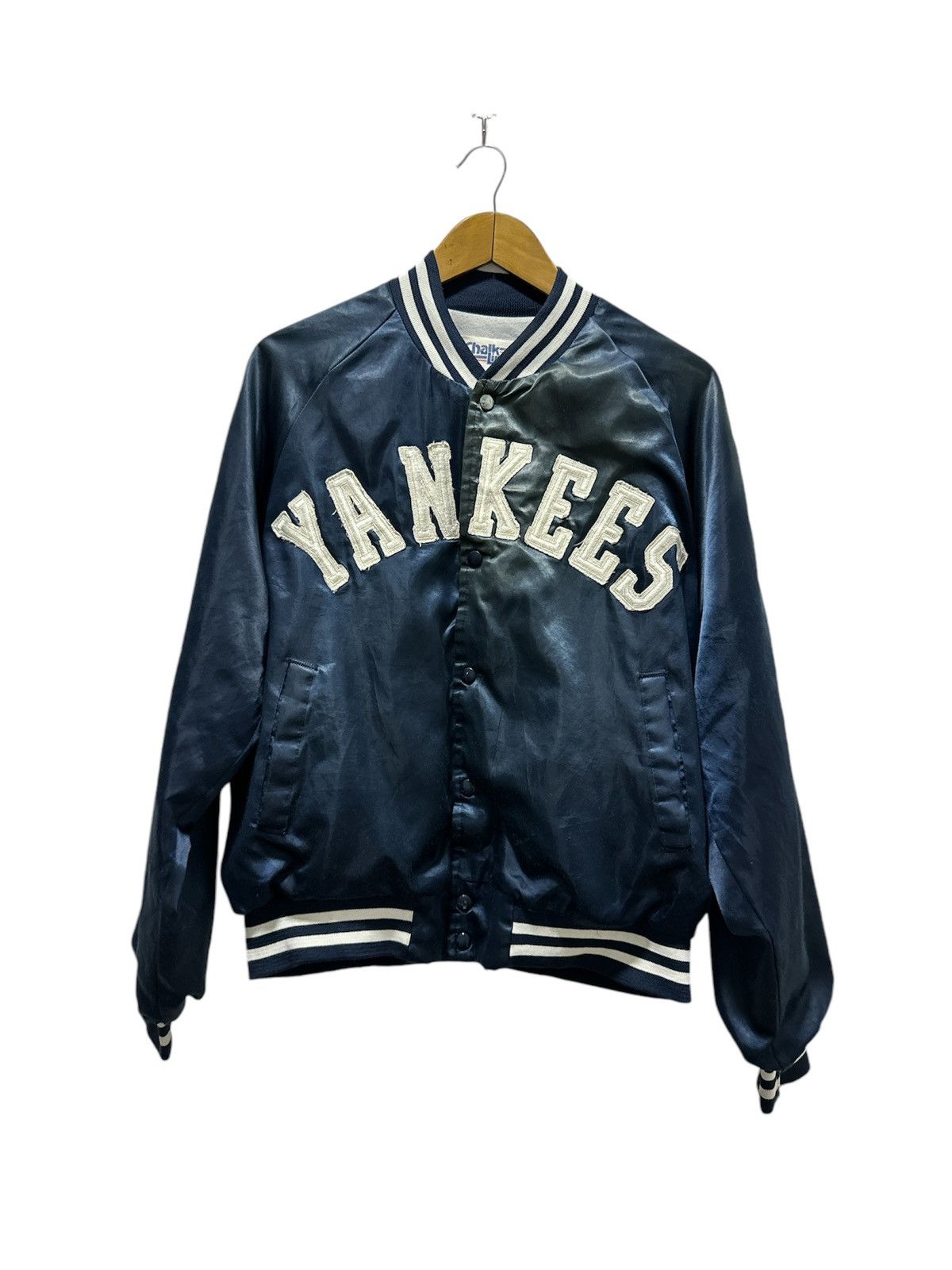 Chalk Line × New York Yankees × Vintage Vintage Chalk Line New York Yankess Bomba Jacket sun Faded Size US L / EU 52-54 / 3 - 1 Thumbnail