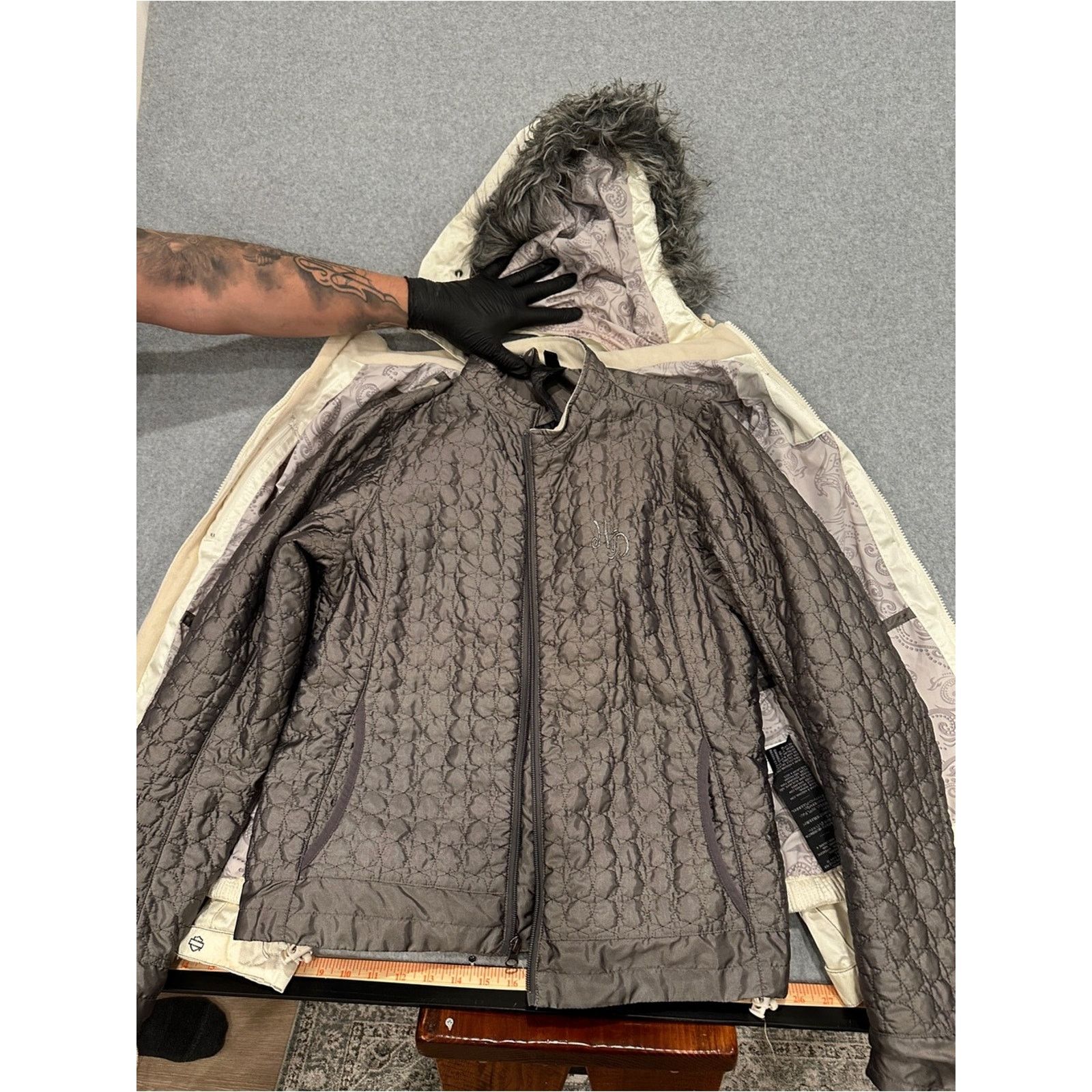 Harley Davidson Harley-Davidson Women's Riding Jacket w/ Removable Layers Size L / US 10 / IT 46 - 4 Thumbnail