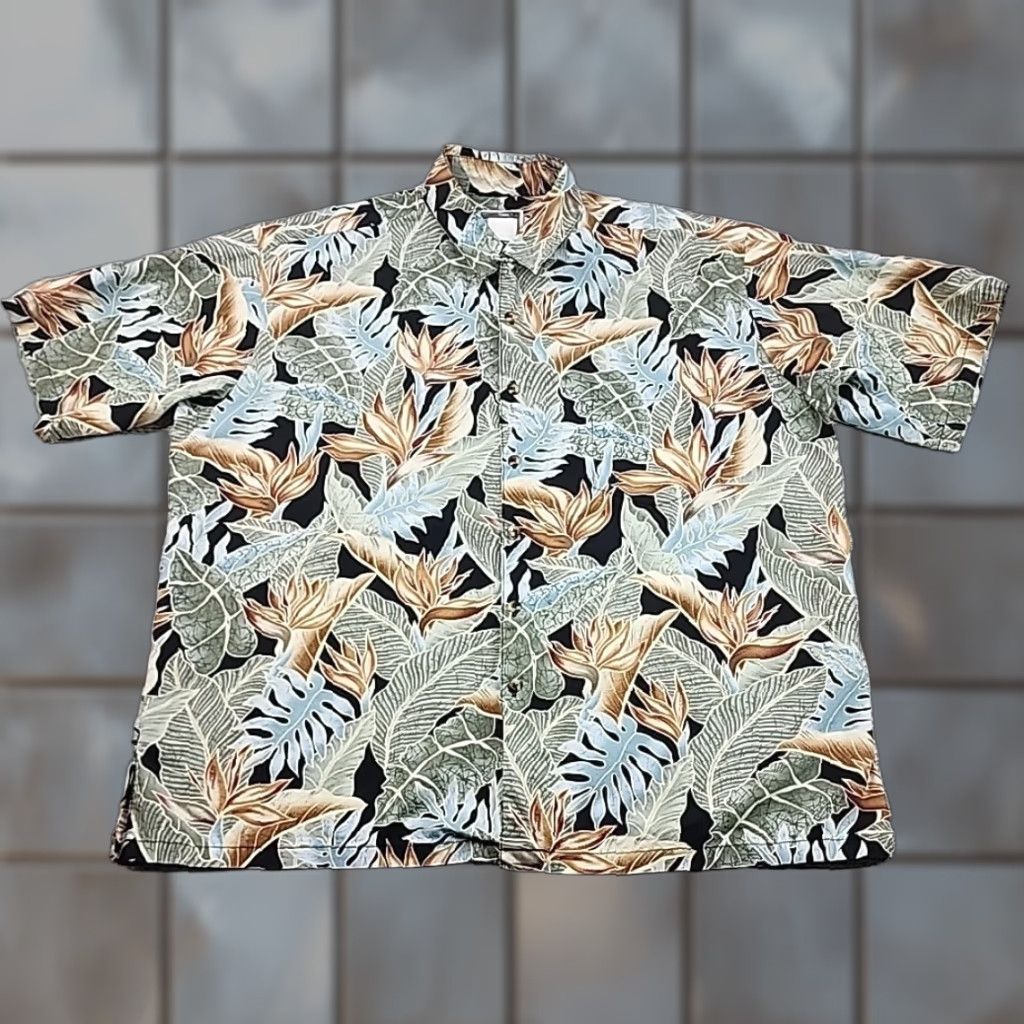 ALOHAS VINTAGE Cooke Street Honolulu Hawaiian Shirt Mens 2XL Cotton Lawn Aloha Floral Casual Size US XXL / EU 58 / 5 - 1 Thumbnail