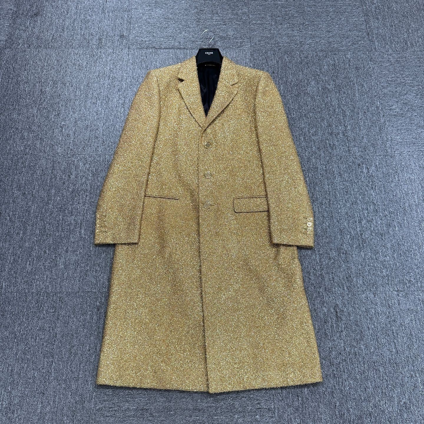 Celine Celine Gold Metallic Coat Size 48 Size US M / EU 48-50 / 2 - 1 Thumbnail