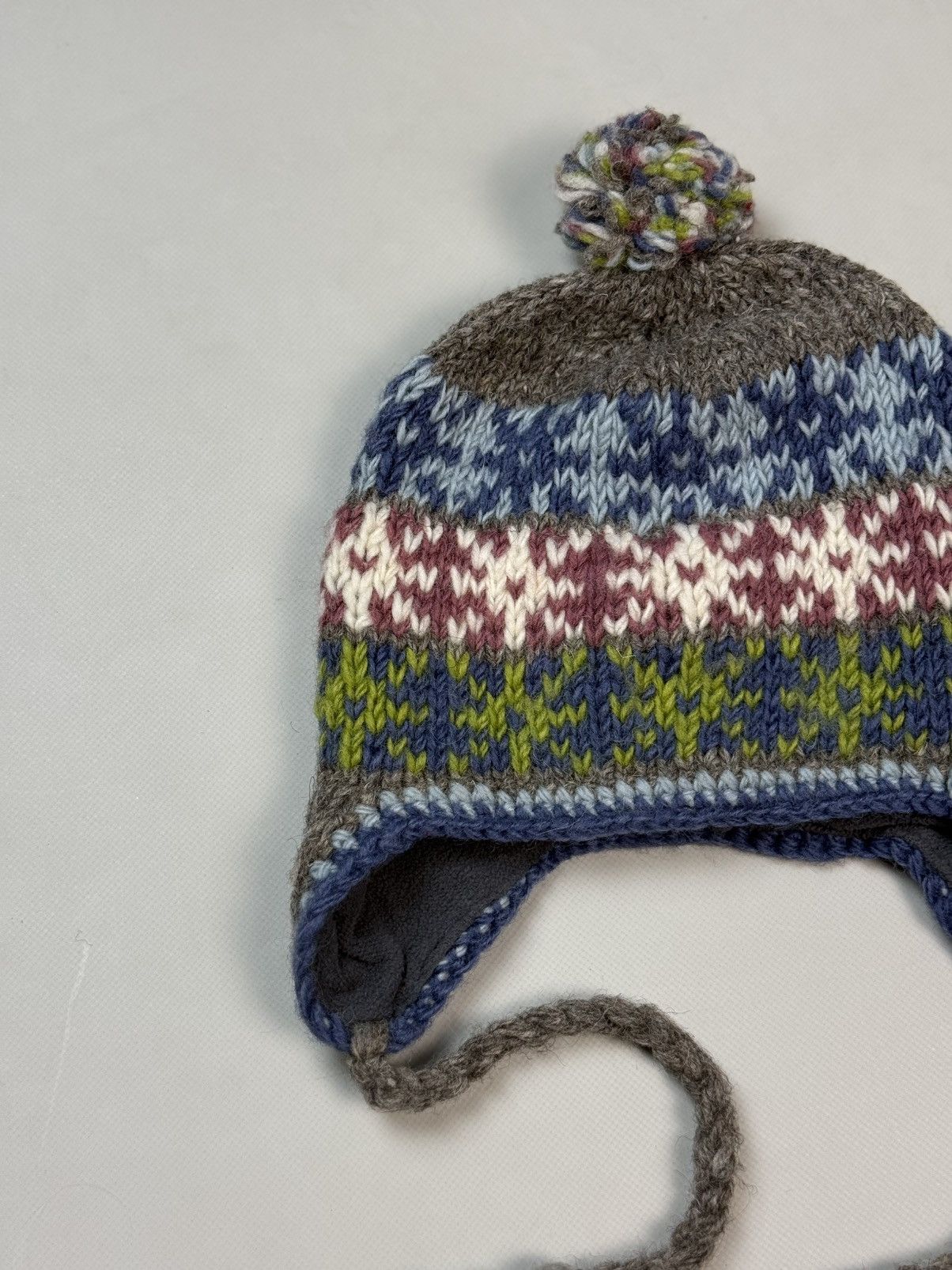 Other Pachamama Nordic Hand Knitted Ear Flap Wool Hat One Size Size ONE SIZE - 2 Thumbnail