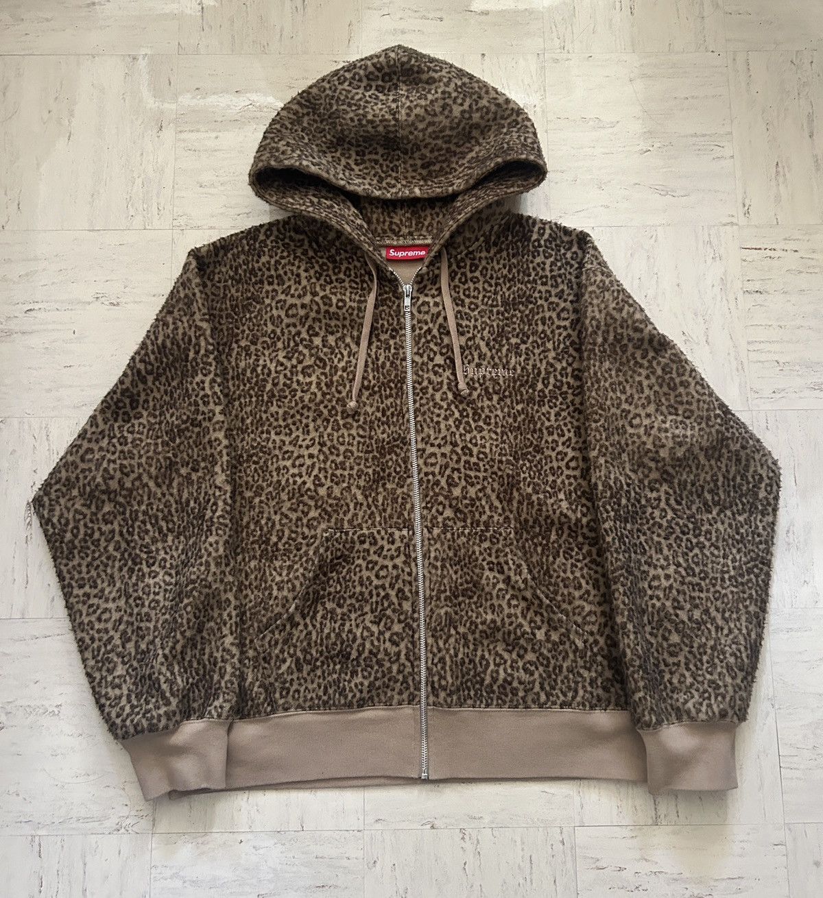 Supreme Leopard Zip Up | Grailed