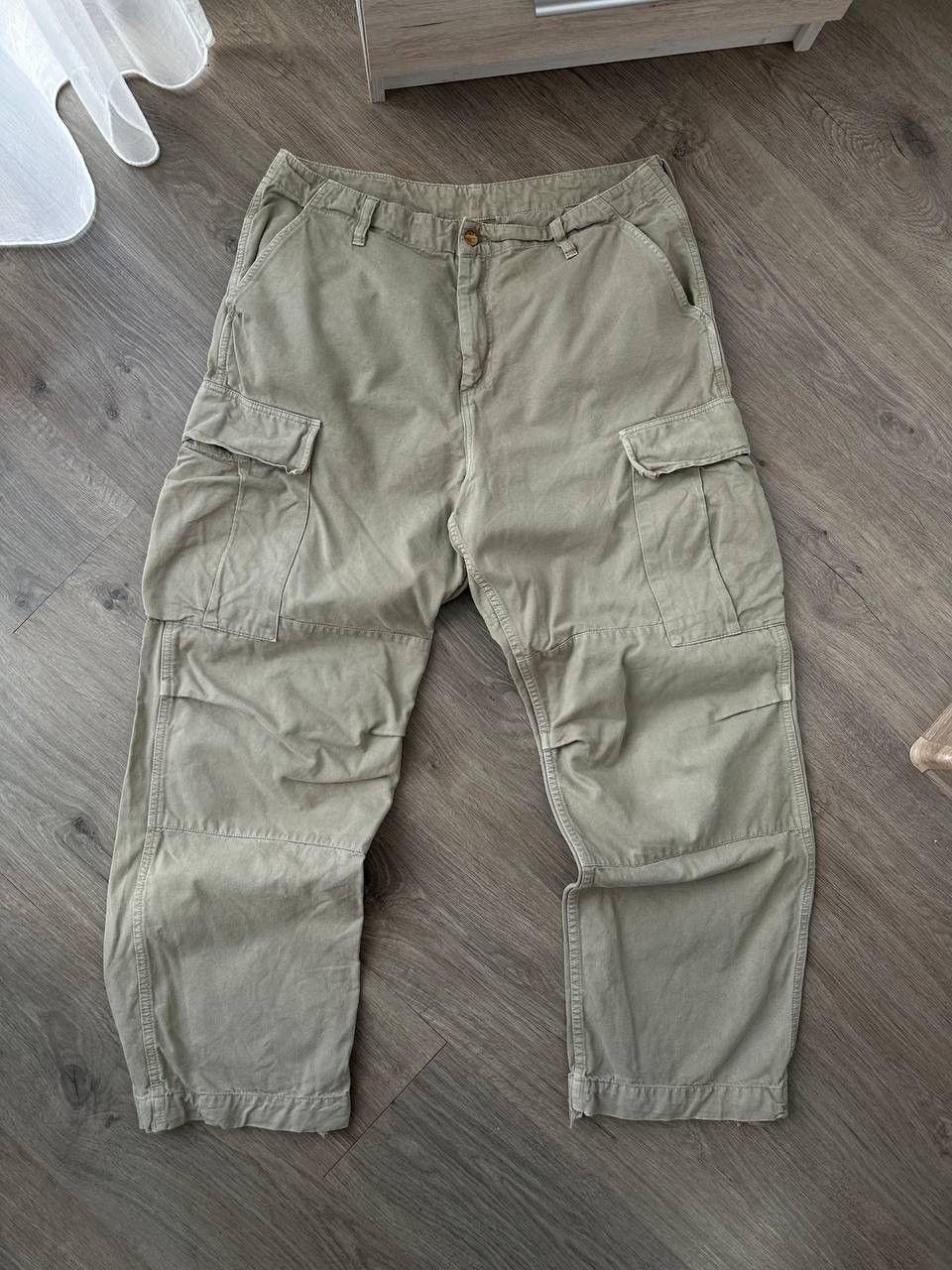 Carhartt × Carhartt Wip × Vintage Vintage Carhartt Cargo Green Distressed Pants Size US 34 / EU 50 - 11 Thumbnail