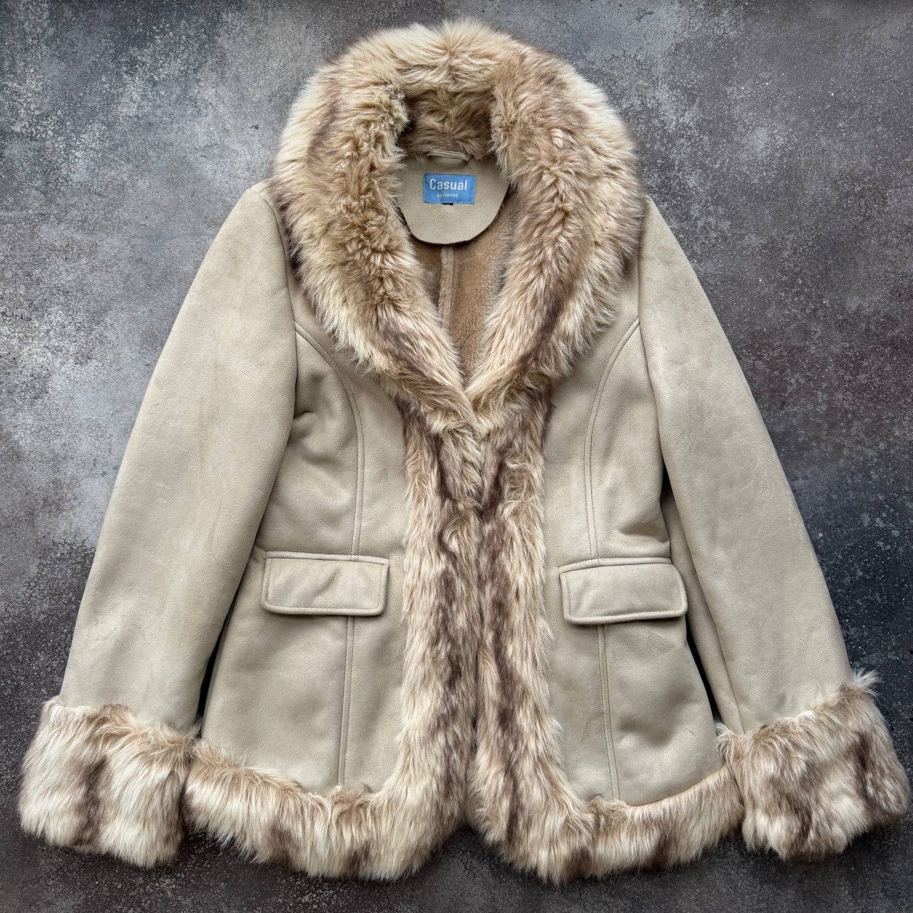 Japanese Brand Vintage Glamour Y2K Faux Fur Shearling/Sheepskin Coat Jacket Size M / US 6-8 / IT 42-44 - 3 Thumbnail