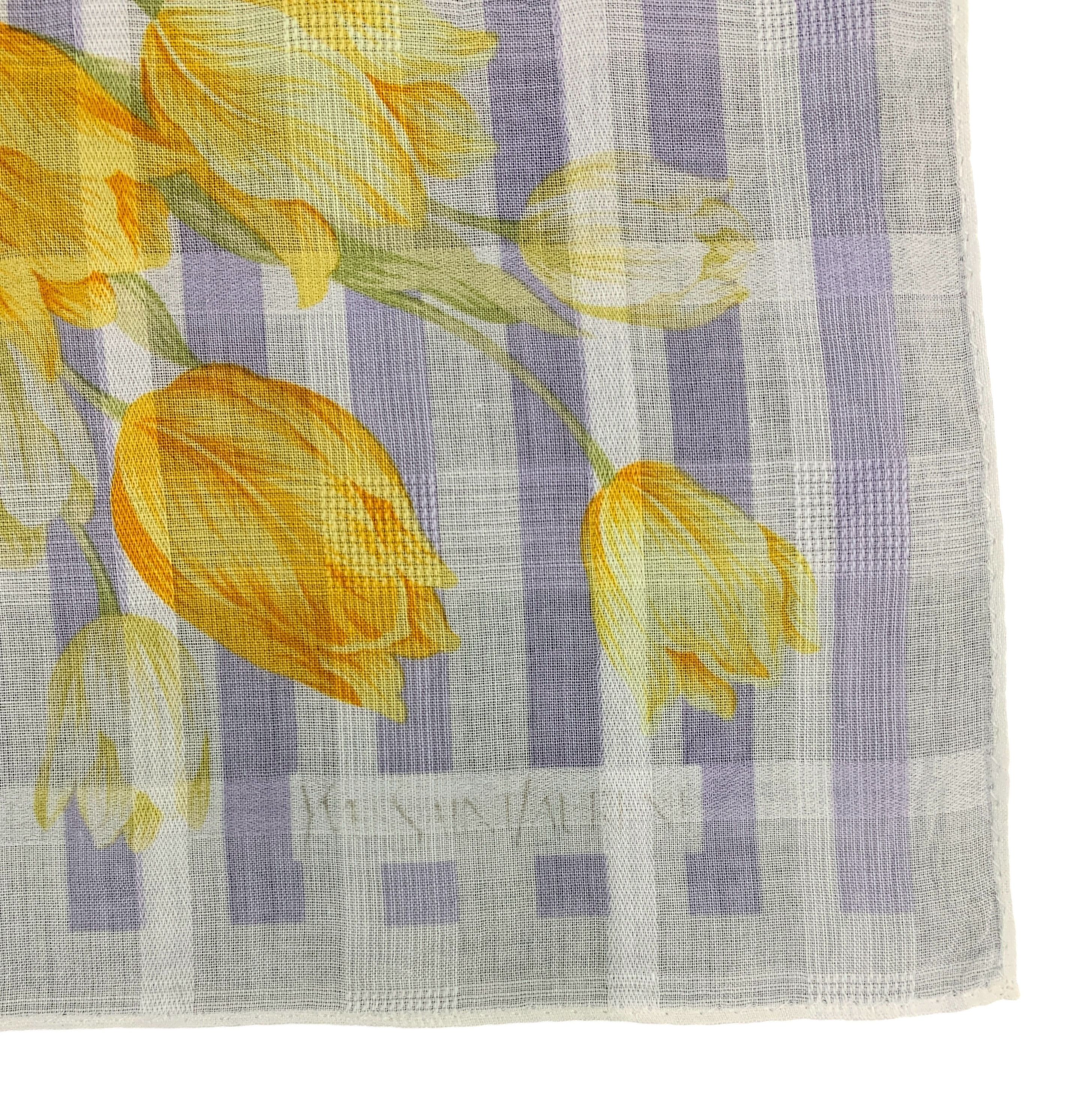 Vintage × Yves Saint Laurent Vintage Yves Saint Laurent Handkerchief/Neckerchief - HKA982 Size ONE SIZE - 9 Thumbnail