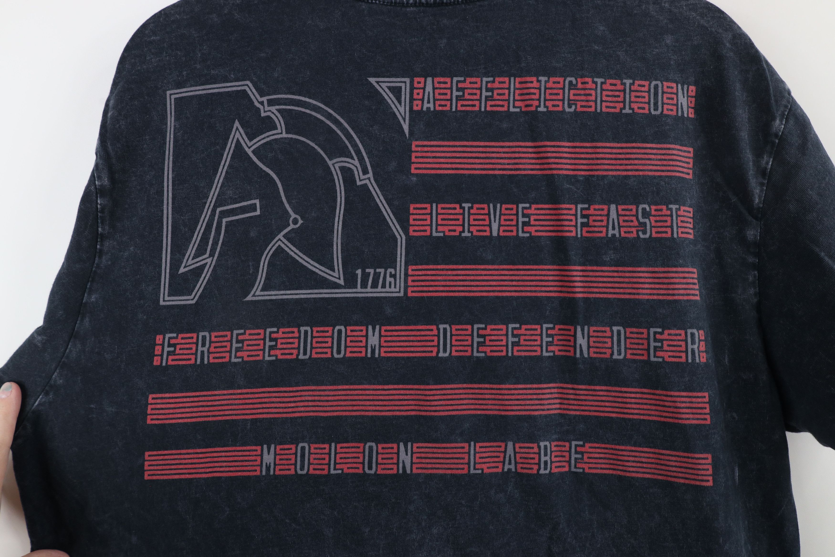Affliction × Vintage Vintage Affliction MMA Molon Labe Spartans Skull T-Shirt USA Size US L / EU 52-54 / 3 - 10 Thumbnail