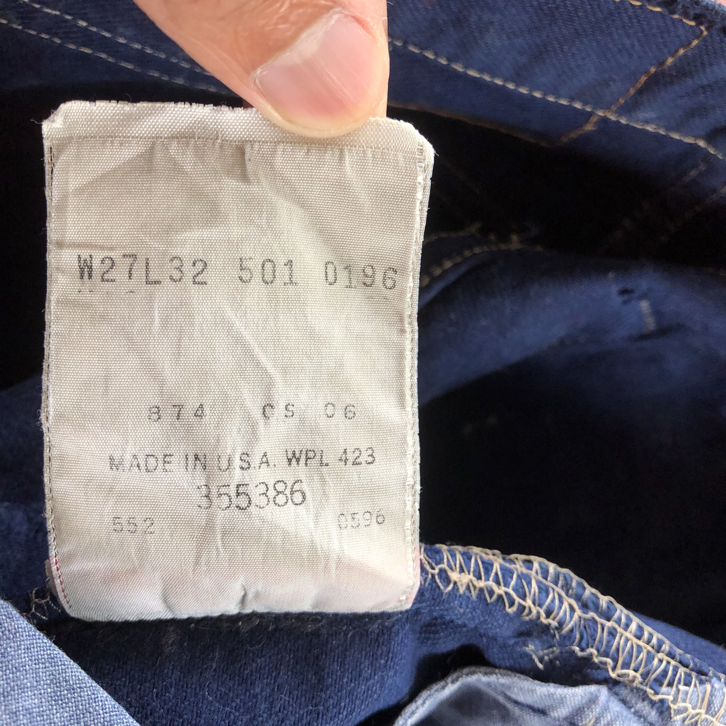 Levi's Vintage Levis 501 Distressed Jeans Levi's Purple Denim Size 28" / US 6 / IT 42 - 9 Thumbnail