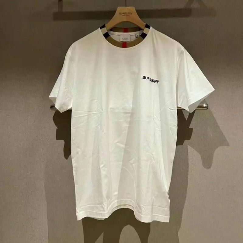 Burberry Burberry White Cotton Short Sleeve T-Shirt Size US XL / EU 56 / 4 - 1 Thumbnail