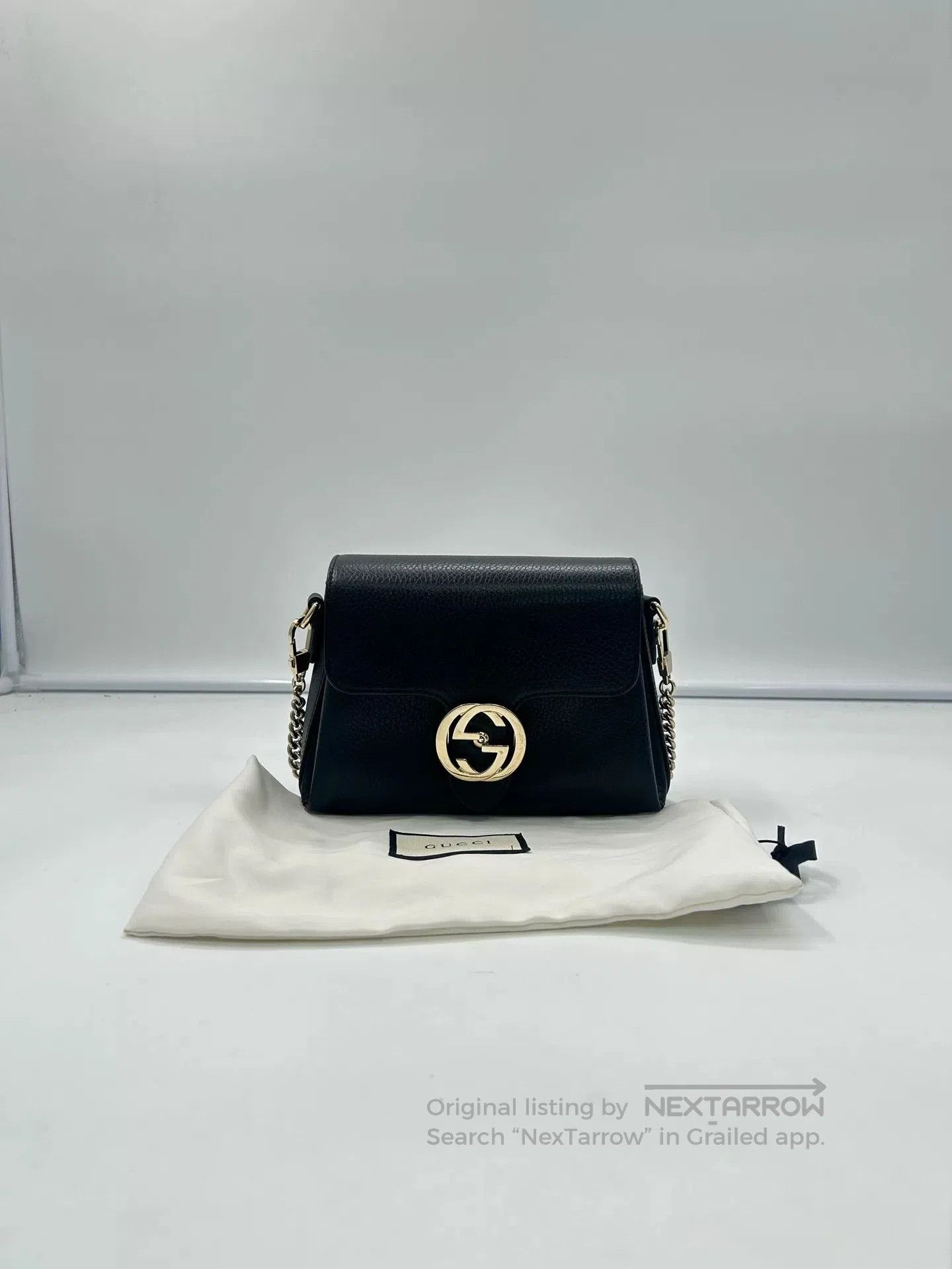 Gucci Gucci Black Gold Accordion Bag. Size ONE SIZE - 1 Thumbnail