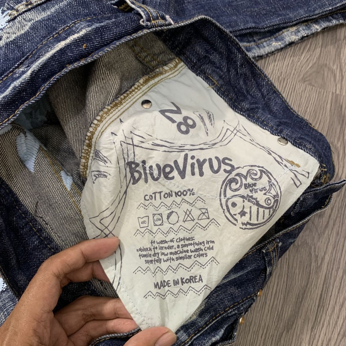 20471120 Blue Virus Flare Jeans Size US 32 / EU 48 - 9 Thumbnail