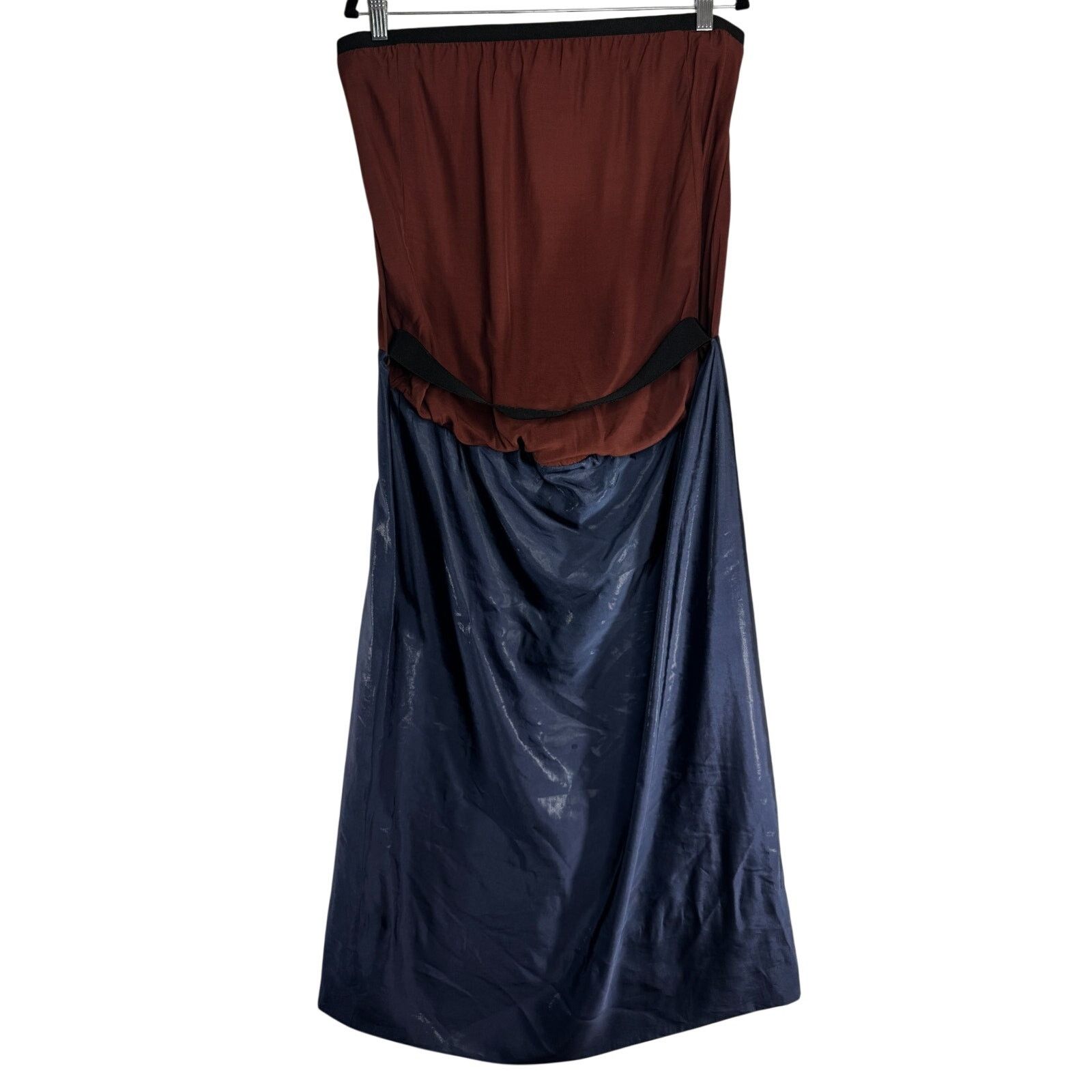 Marni Marni Dress Blue Burgundy Strapless Made Italy Strap size 44 Size XL / US 12-14 / IT 48-50 - 1 Thumbnail