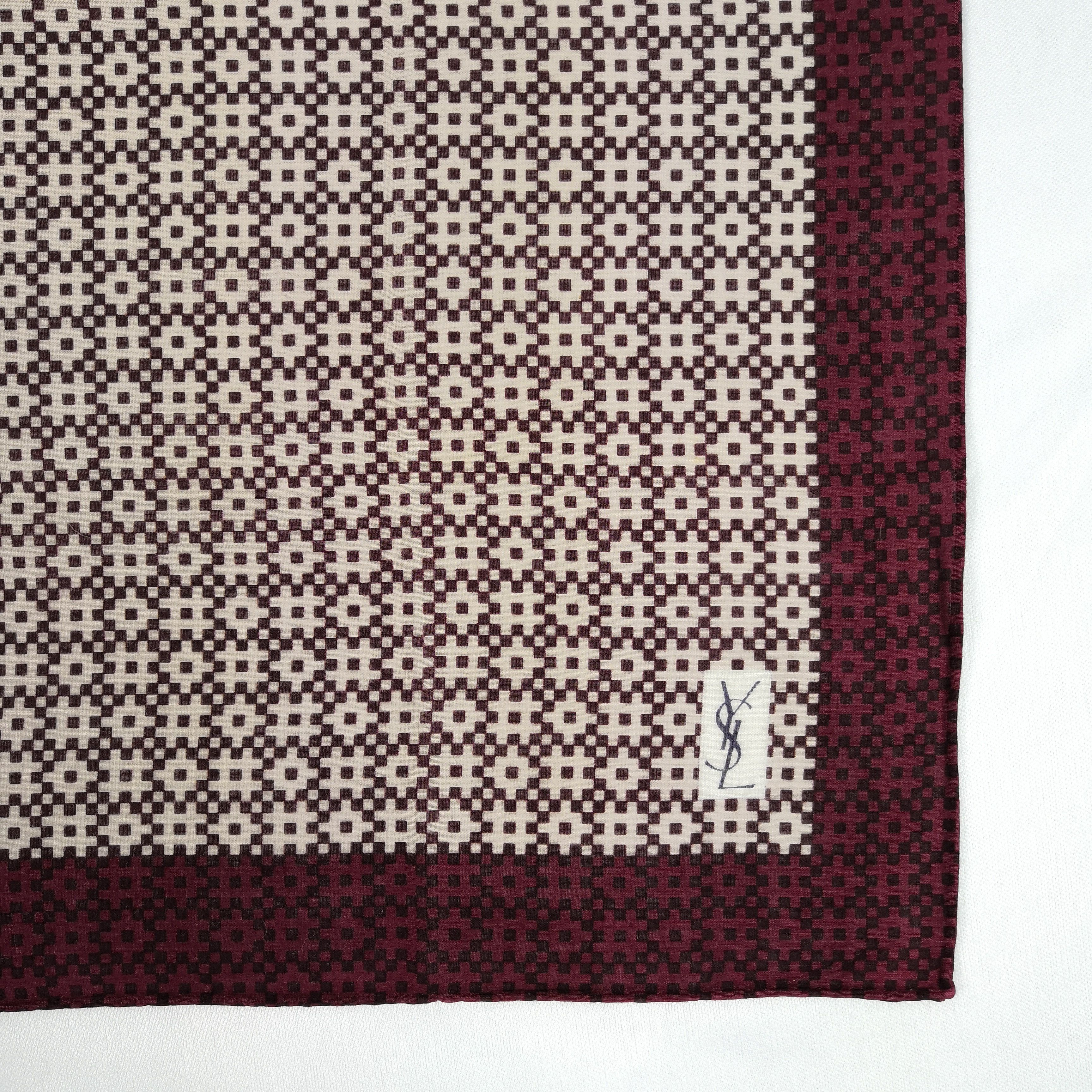 Vintage Vintage Yves Saint Laurent Bandana 56789 Size ONE SIZE - 3 Thumbnail